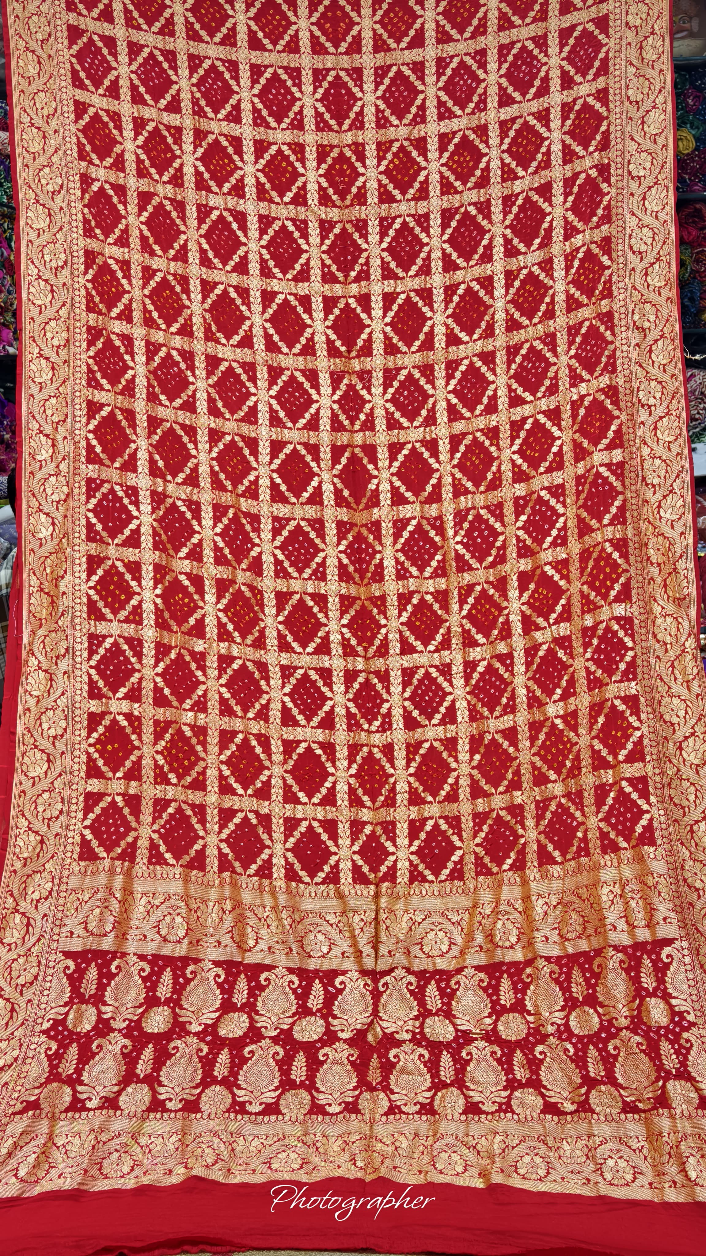 Pure Banarasi Georgette Real Neem Zari Upada Saree