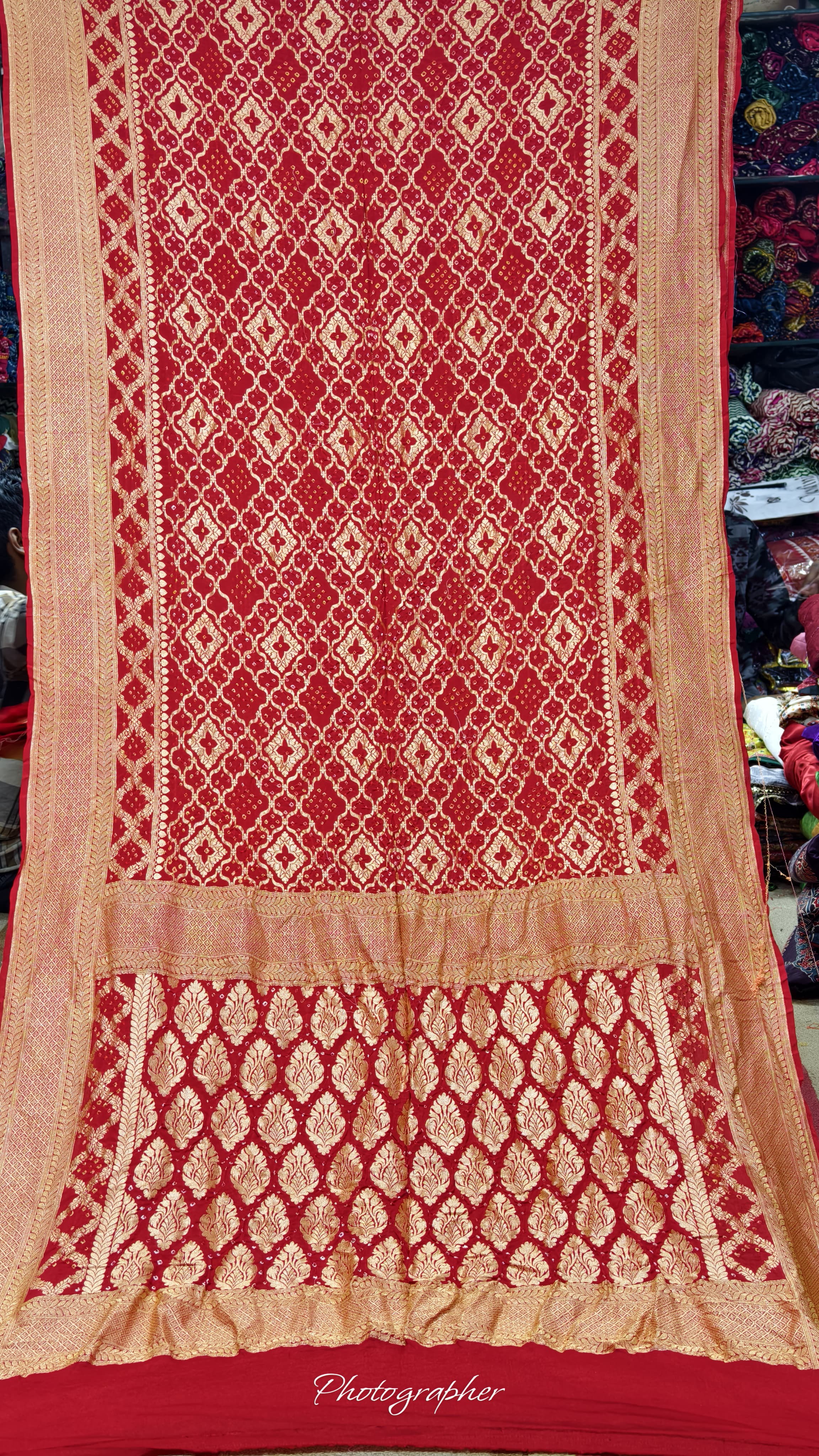 Pure Banarasi Georgette Real Neem Zari Upada Saree