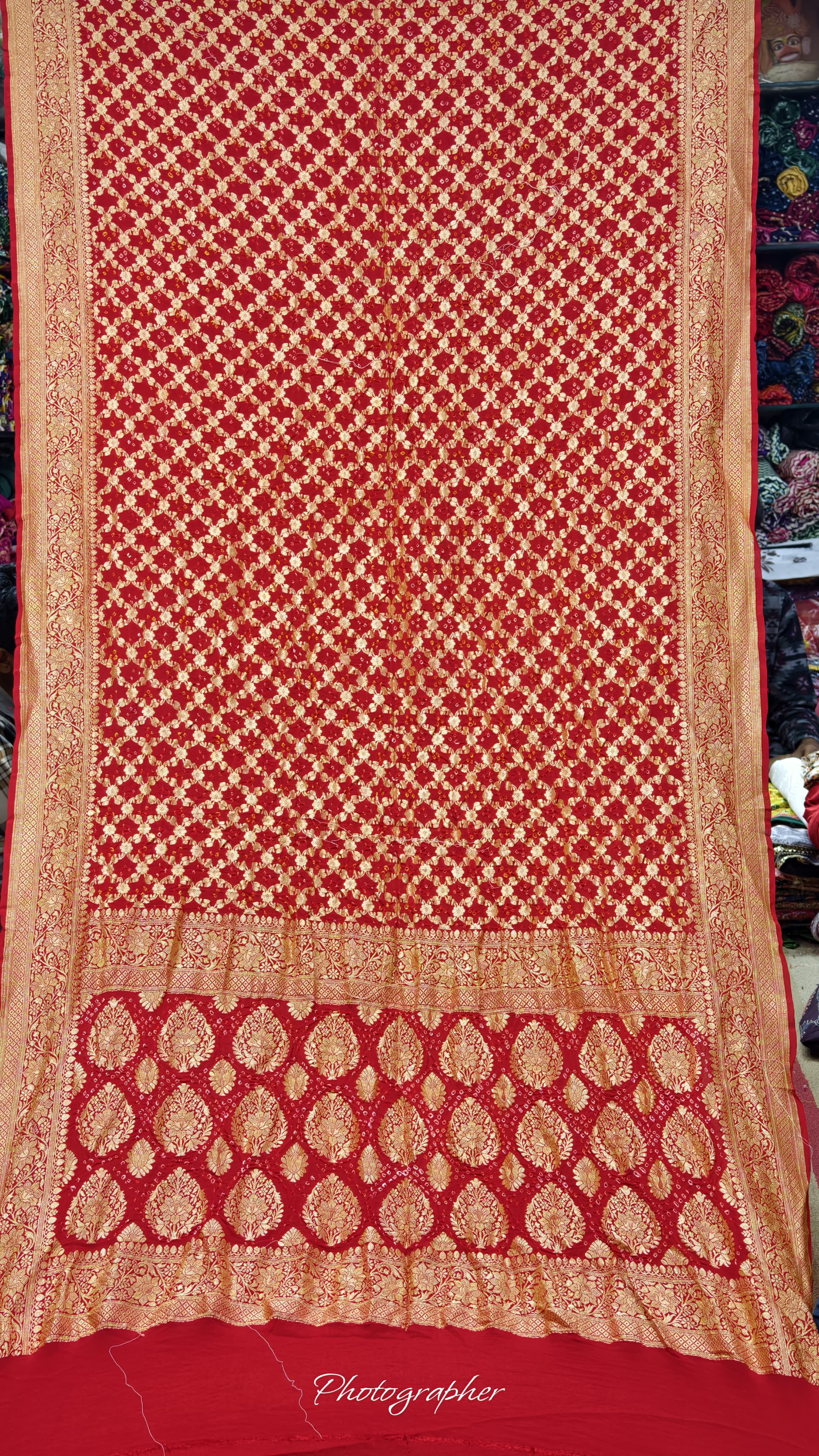 Pure Banarasi Georgette Real Neem Zari Upada Saree
