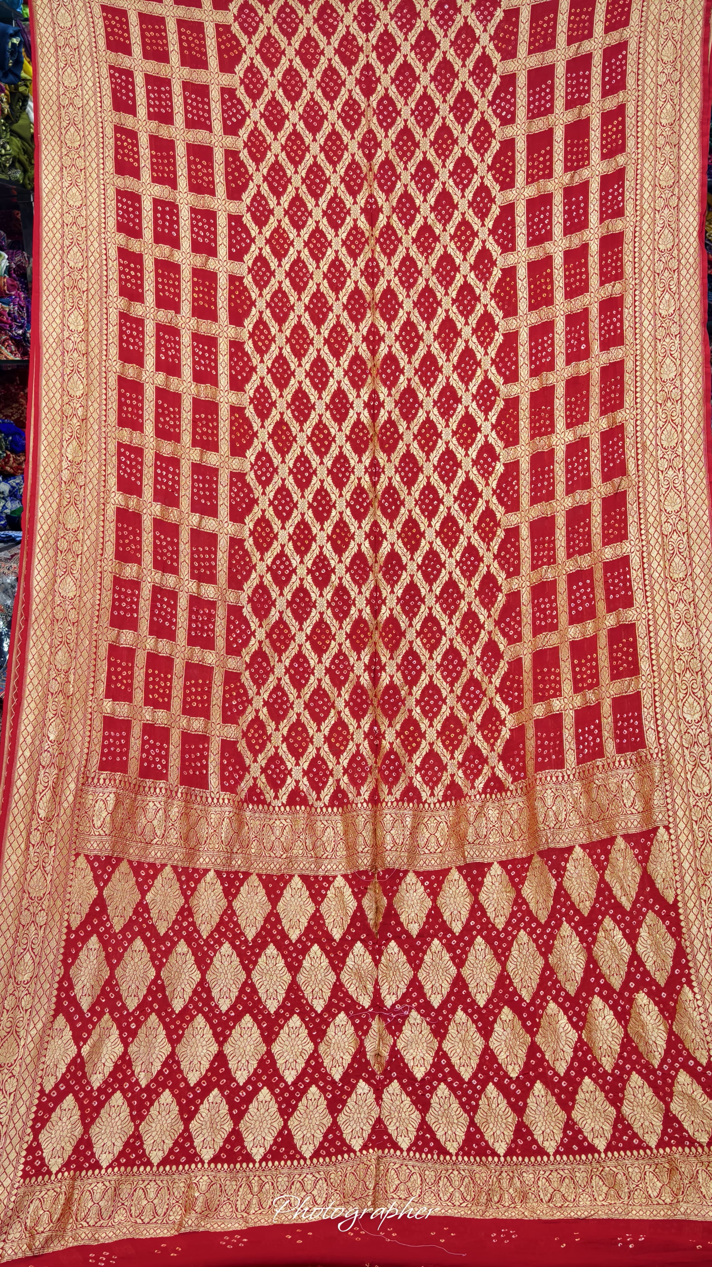 Pure Banarasi Georgette Real Neem Zari Upada Saree