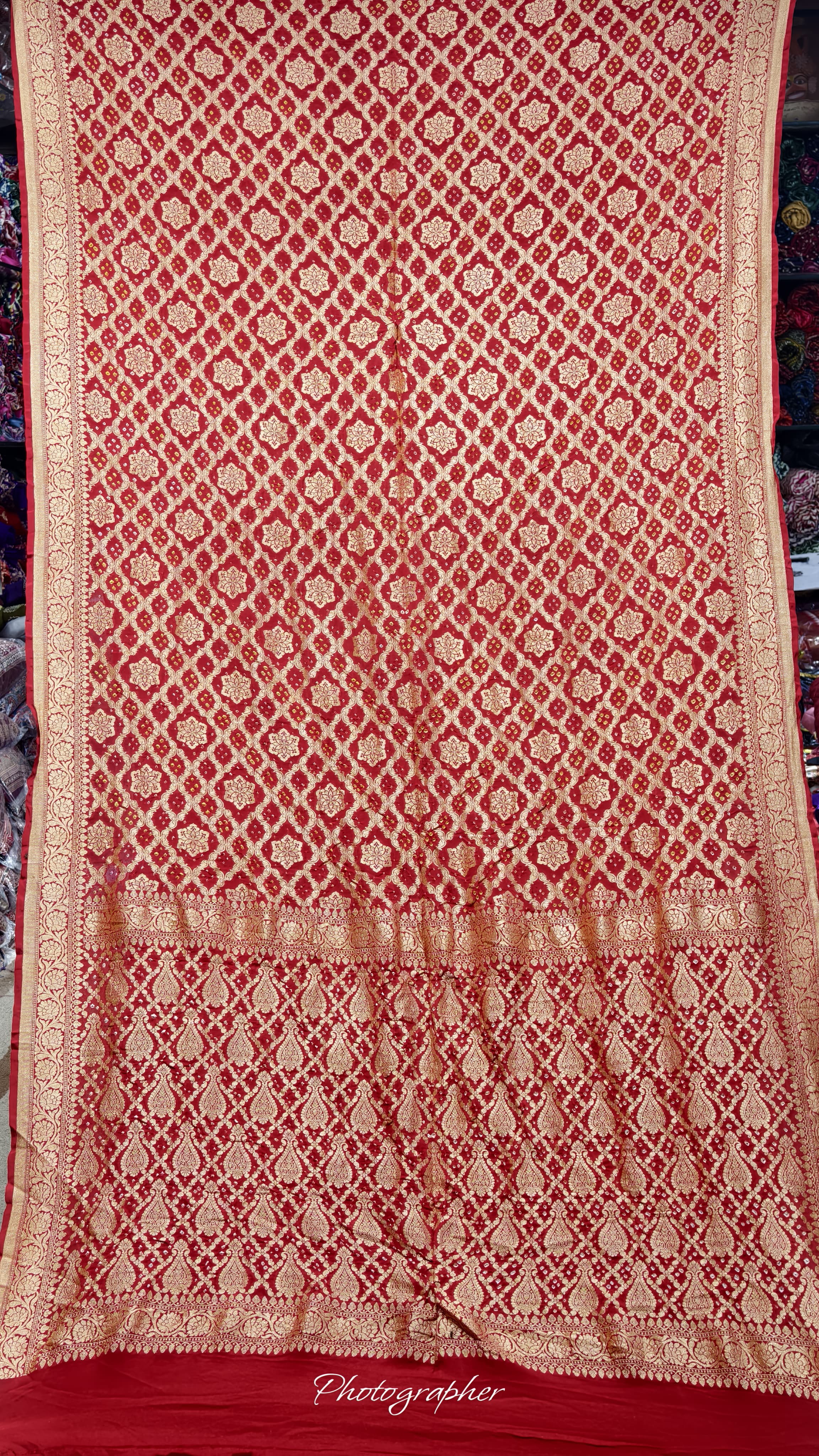 Pure Banarasi Georgette Real Neem Zari Upada Saree