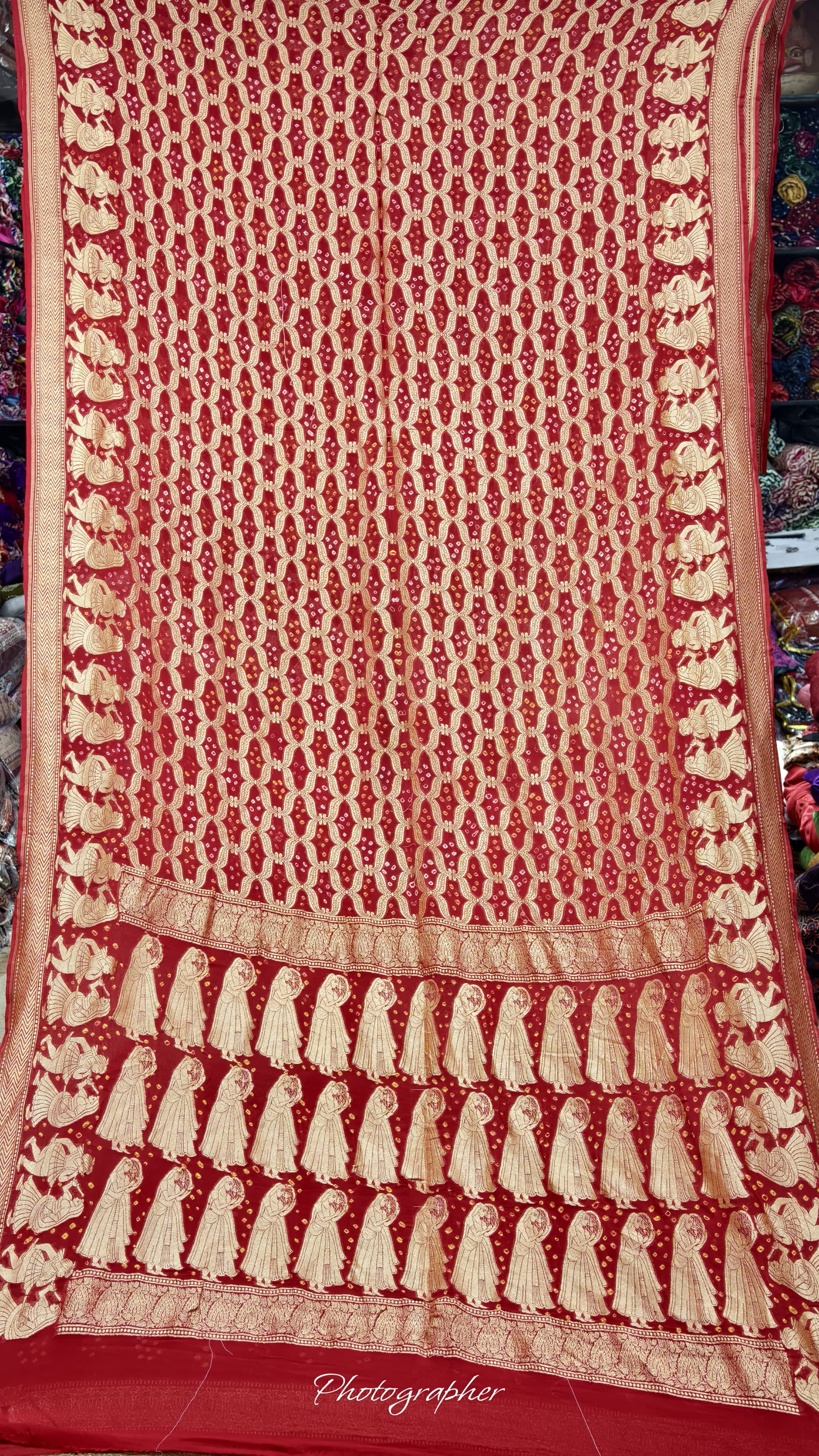 Pure Banarasi Georgette Real Neem Zari Upada Saree