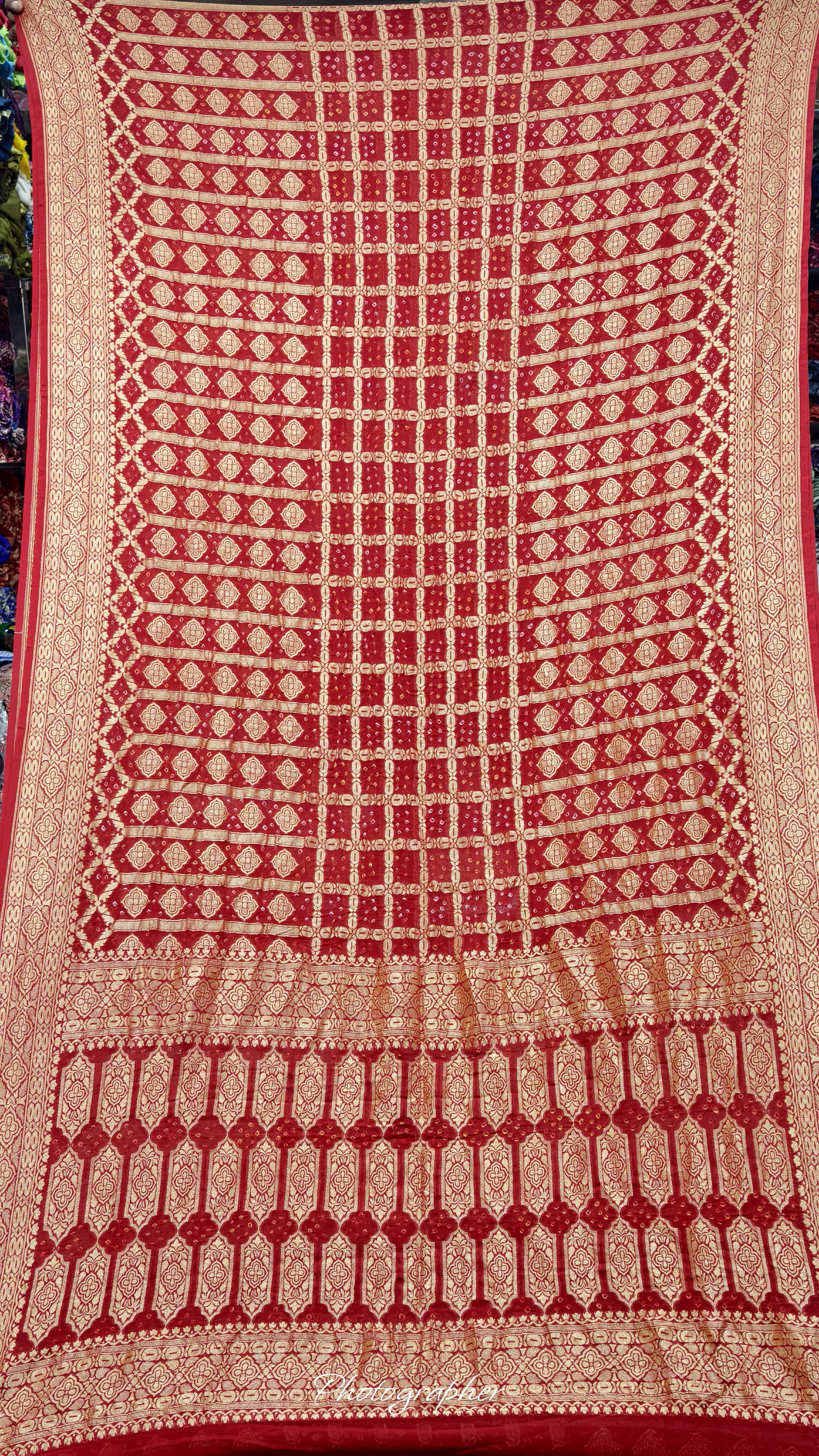 Pure Banarasi Georgette Real Neem Zari Upada Saree