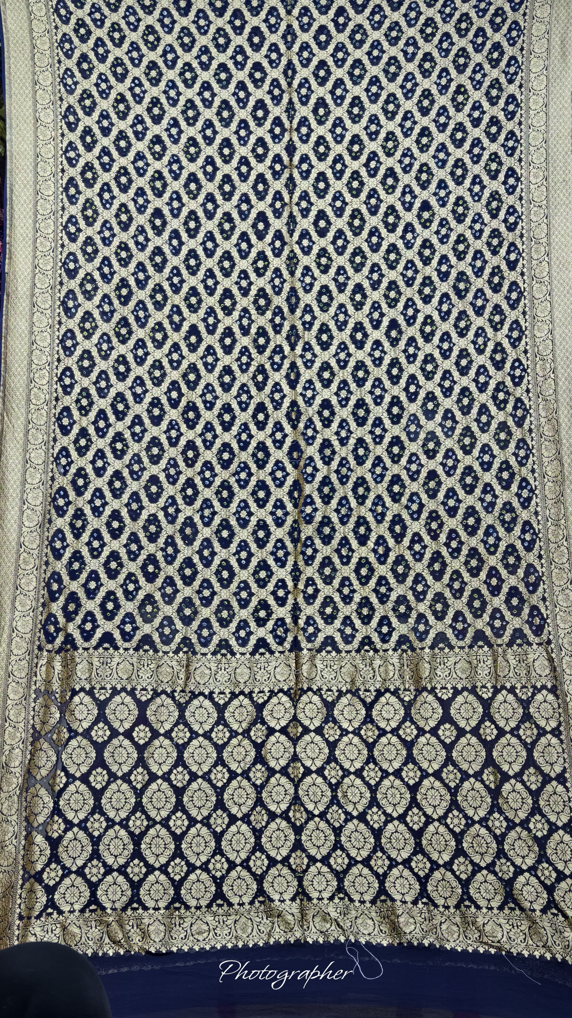 Pure Banarasi Georgette Real Neem Zari Upada Saree