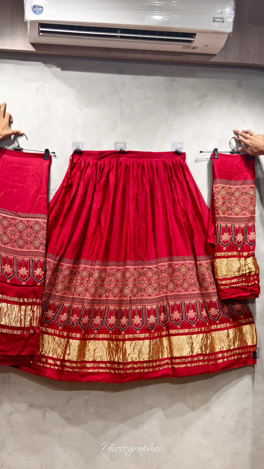 Pure Gaji Silk Chaniyacholi With Heavy Lagdi Pallu