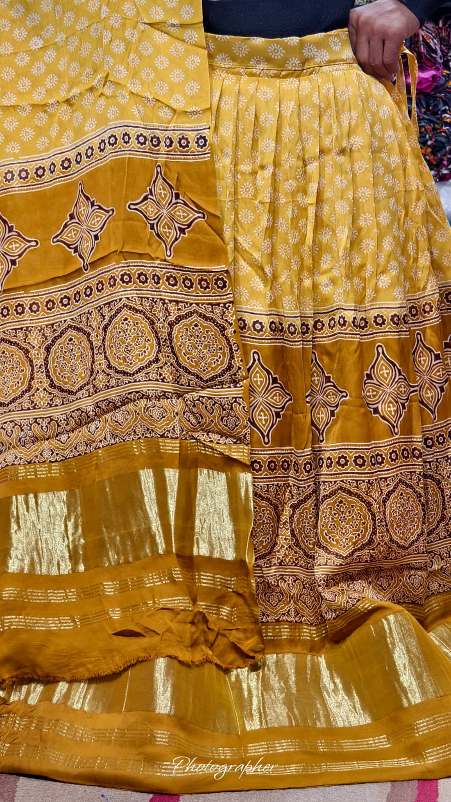 Pure Gaji Silk Chaniyacholi With Heavy Lagdi Pallu