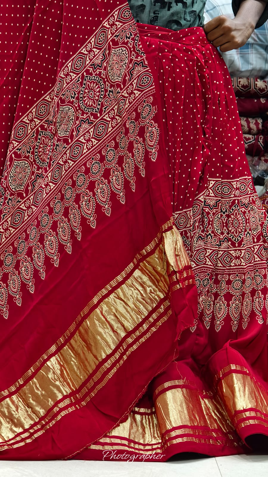 Pure Gaji Silk Chaniyacholi With Heavy Lagdi Pallu