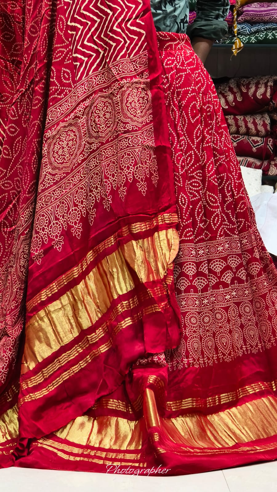 Pure Gaji Silk Chaniyacholi With Heavy Lagdi Pallu