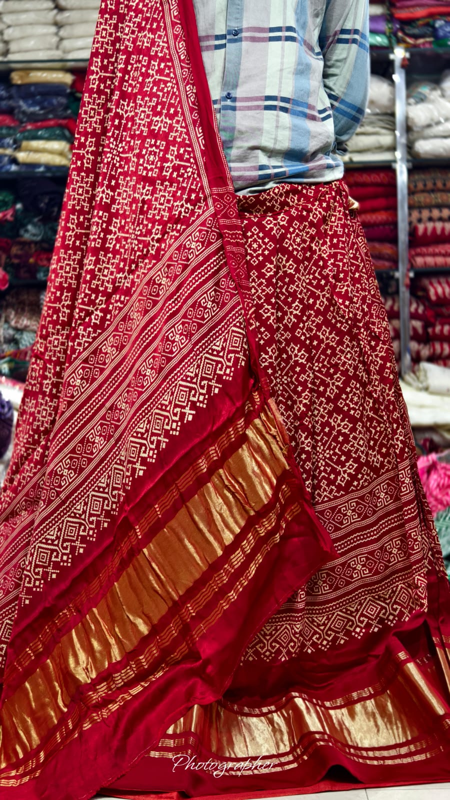 Pure Gaji Silk Chaniyacholi With Heavy Lagdi Pallu