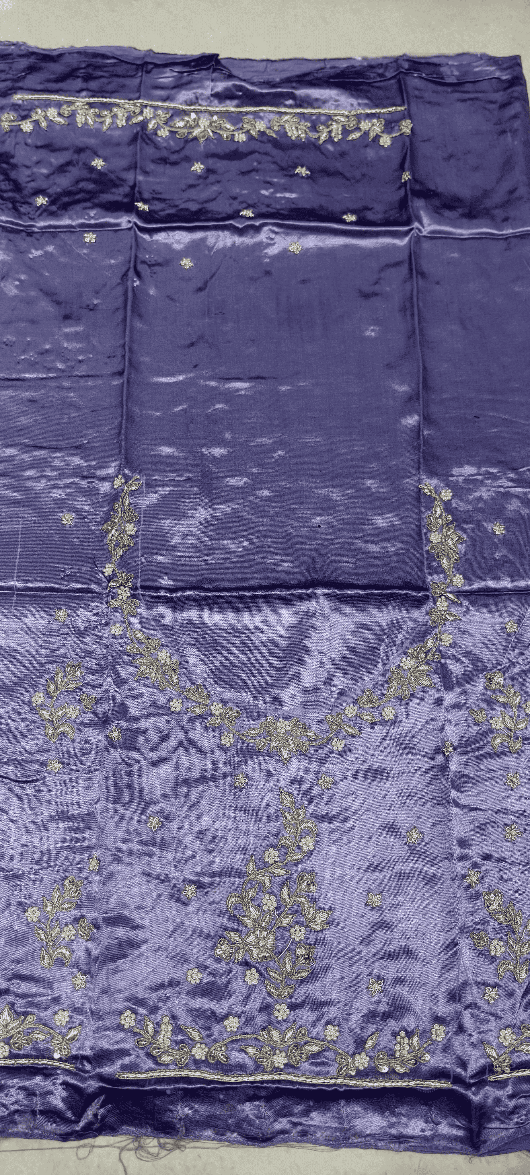 Pure Mashru Gaji Silk Blouse Piece with Pearl Jardoshi Work