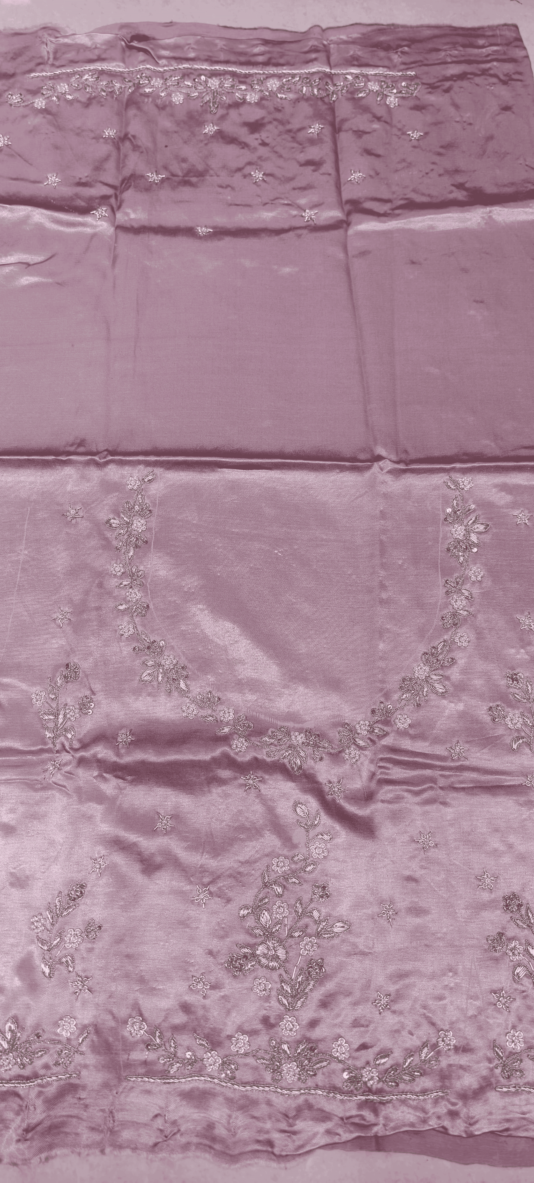 Pure Mashru Gaji Silk Blouse Piece with Pearl Jardoshi Work