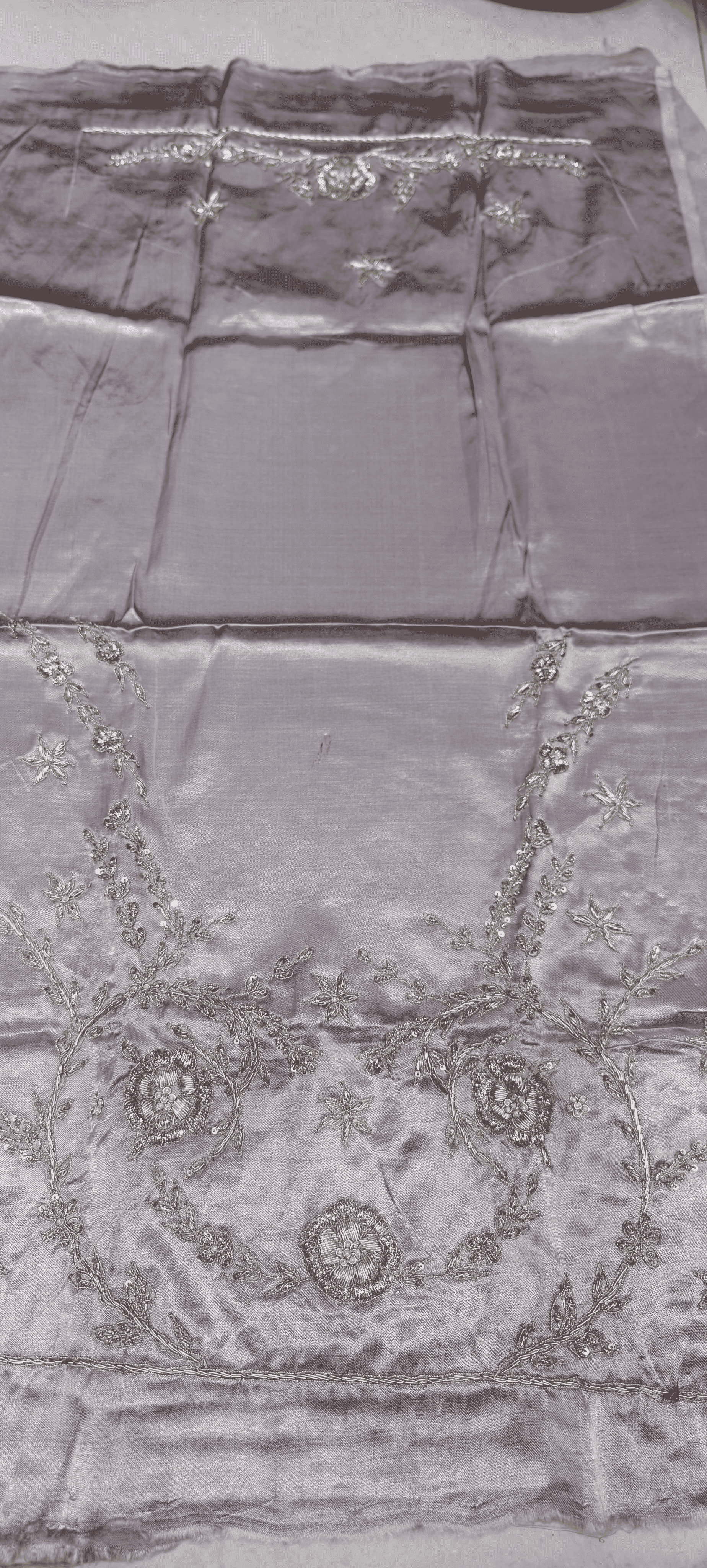 Pure Mashru Gaji Silk Blouse Piece with Pearl Jardoshi Work