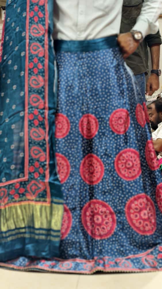 Pure Mashru Gaji Silk Digital Print Ghagra Set