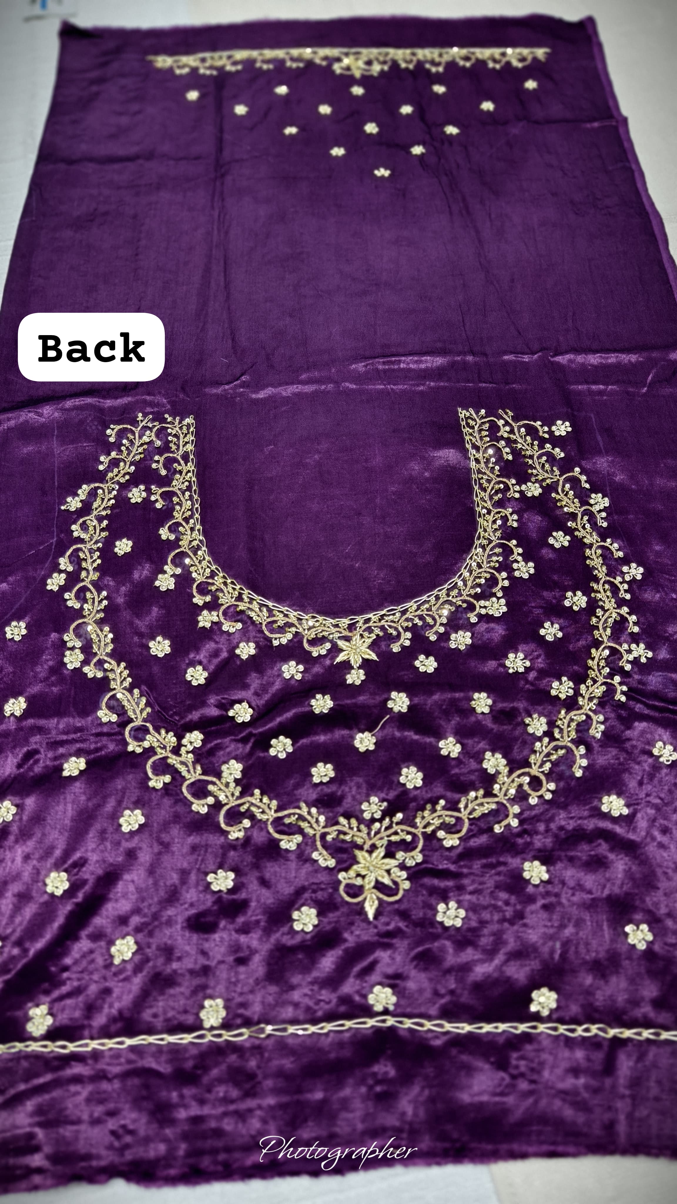 Pure Masru Gaji Silk Blouse Piece With Pearl Jardoshi Work