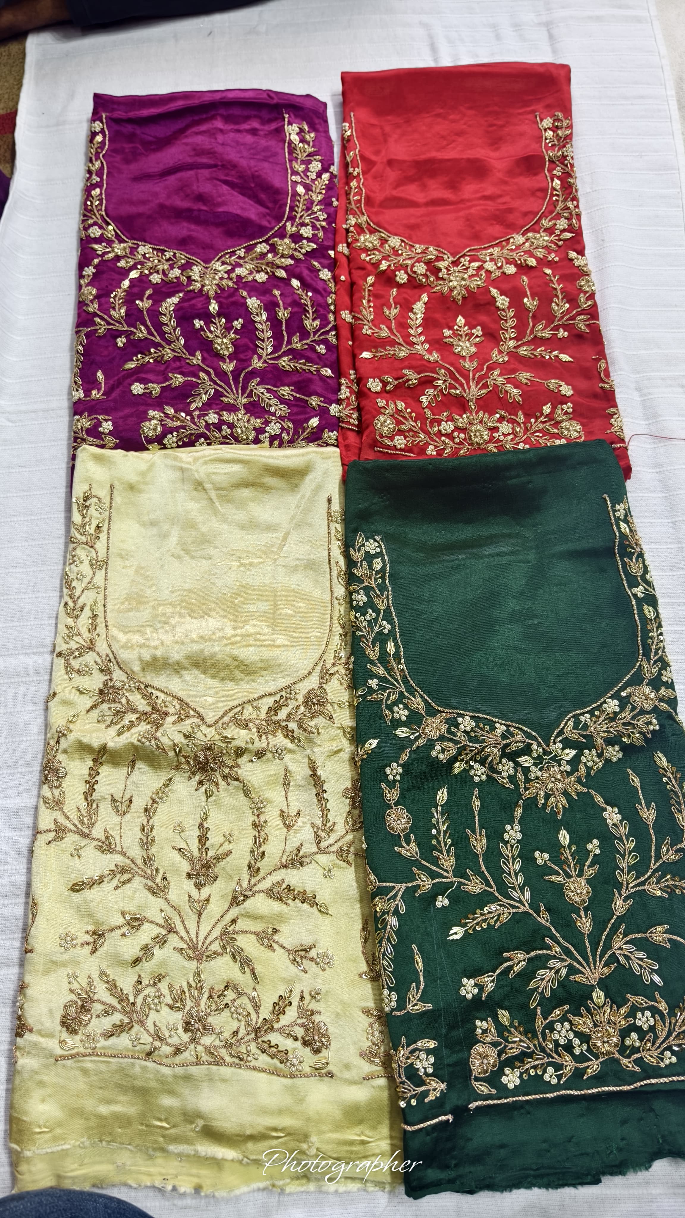 Pure Masru Gaji Silk Blouse Piece With Pearl Jardoshi Work Hand Work Blouse