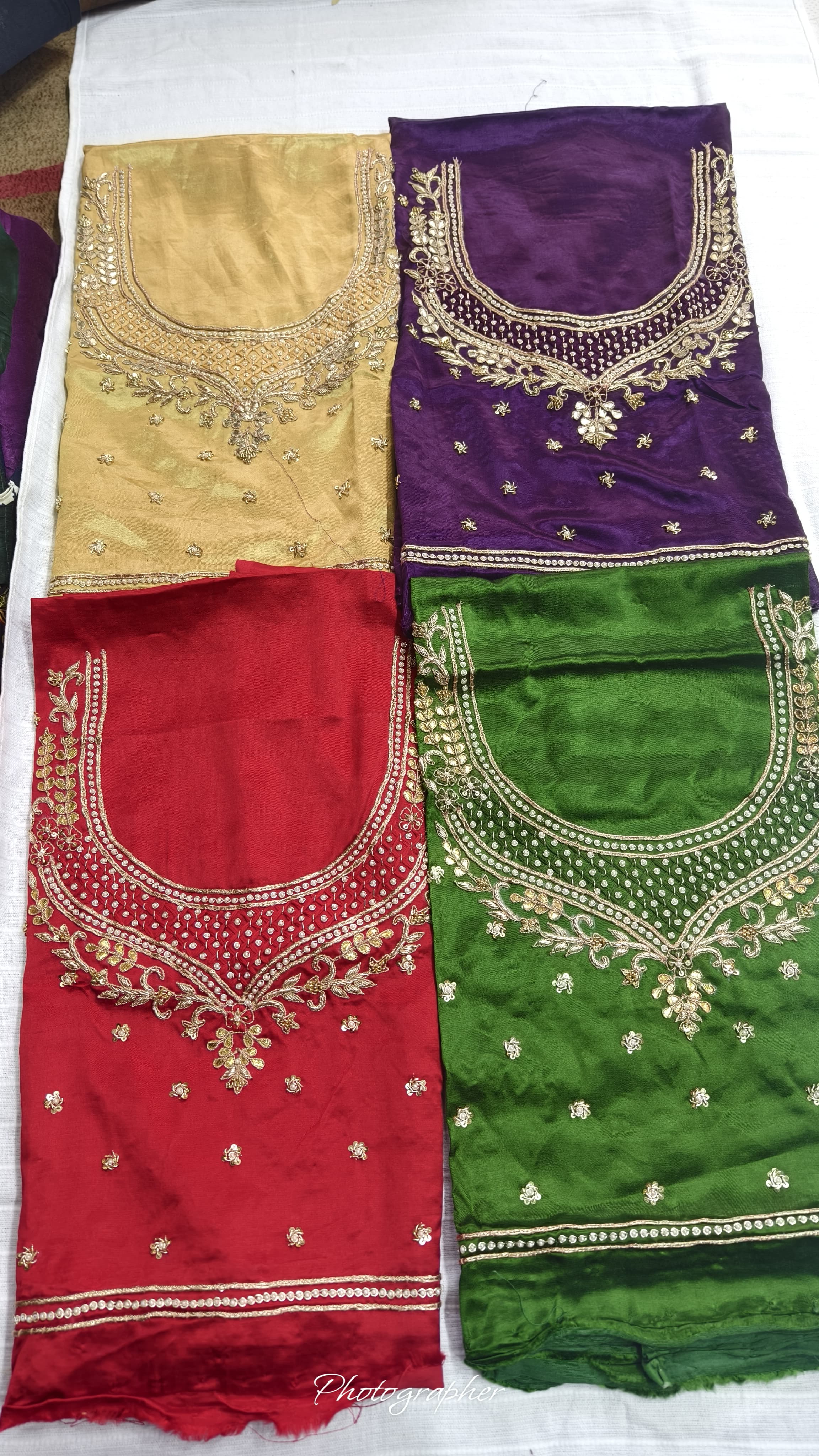 Pure Masru Gaji Silk Blouse Piece With Pearl Jardoshi Work Hand Work Blouse