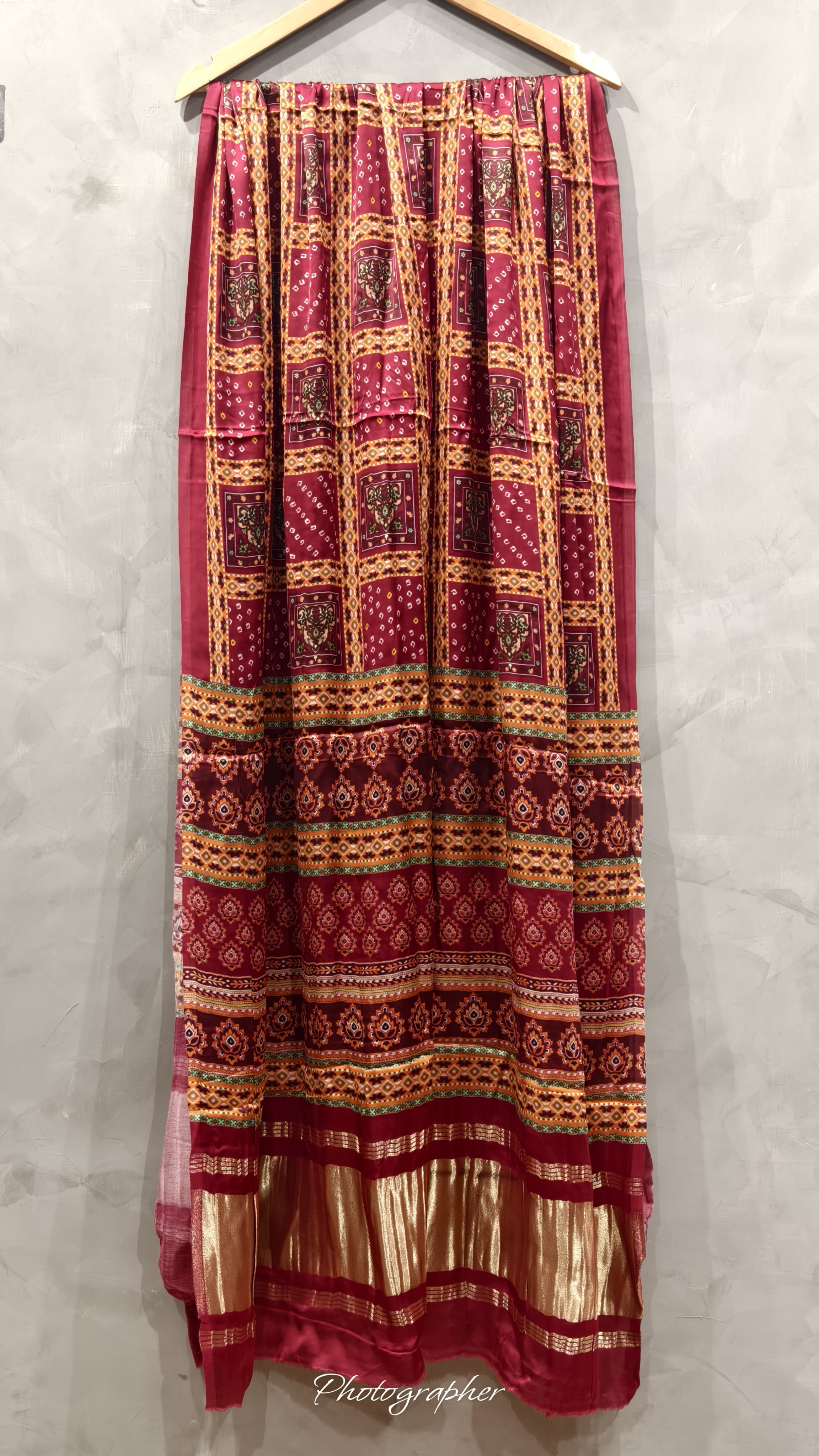 Pure Modal Gaji Silk Digital Print Dupatta