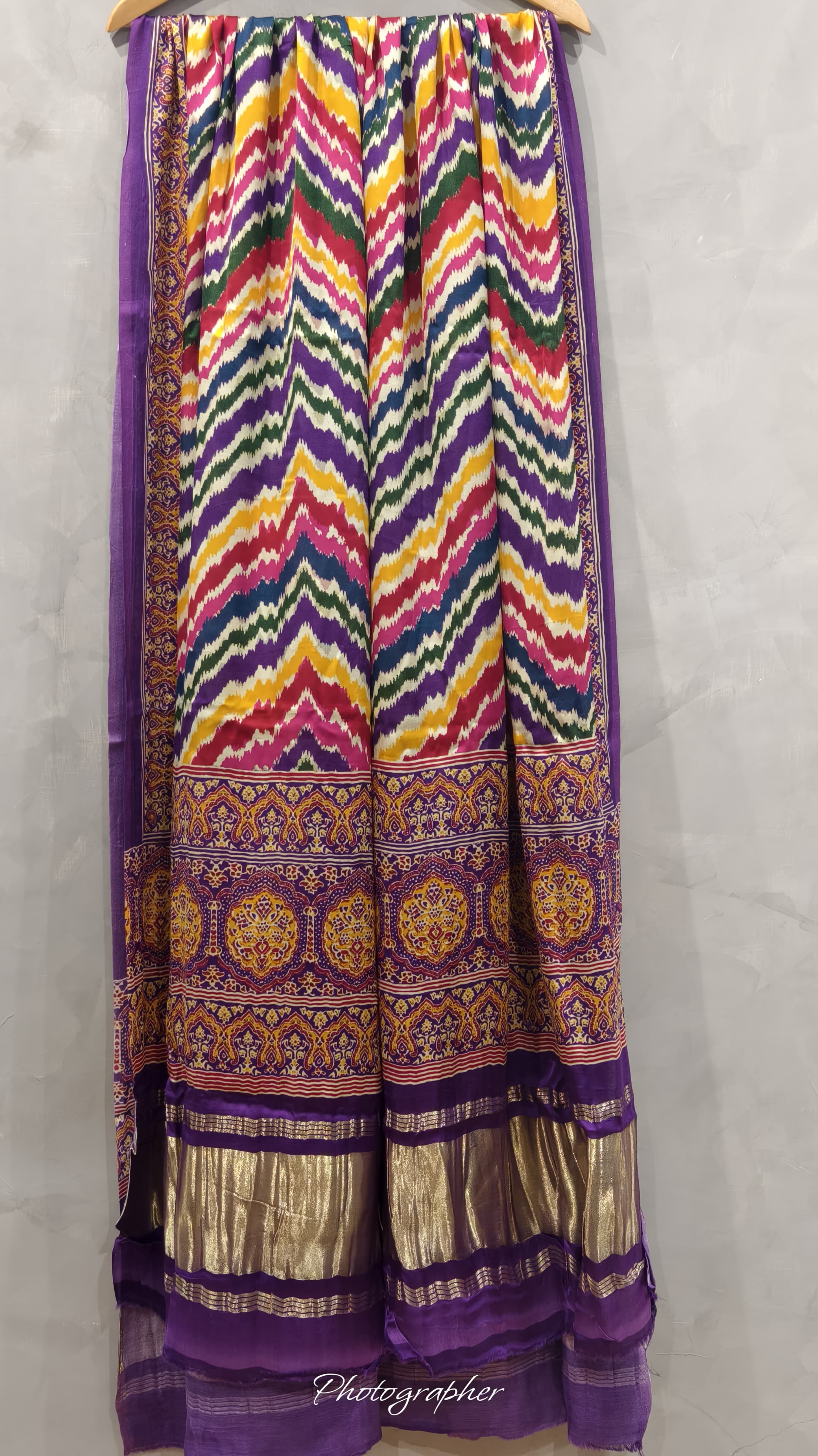 Pure Modal Gaji Silk Digital Print Dupatta