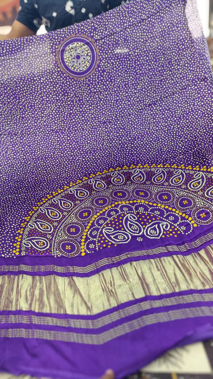 Pure Modal Gaji Silk Digital Print Dupatta