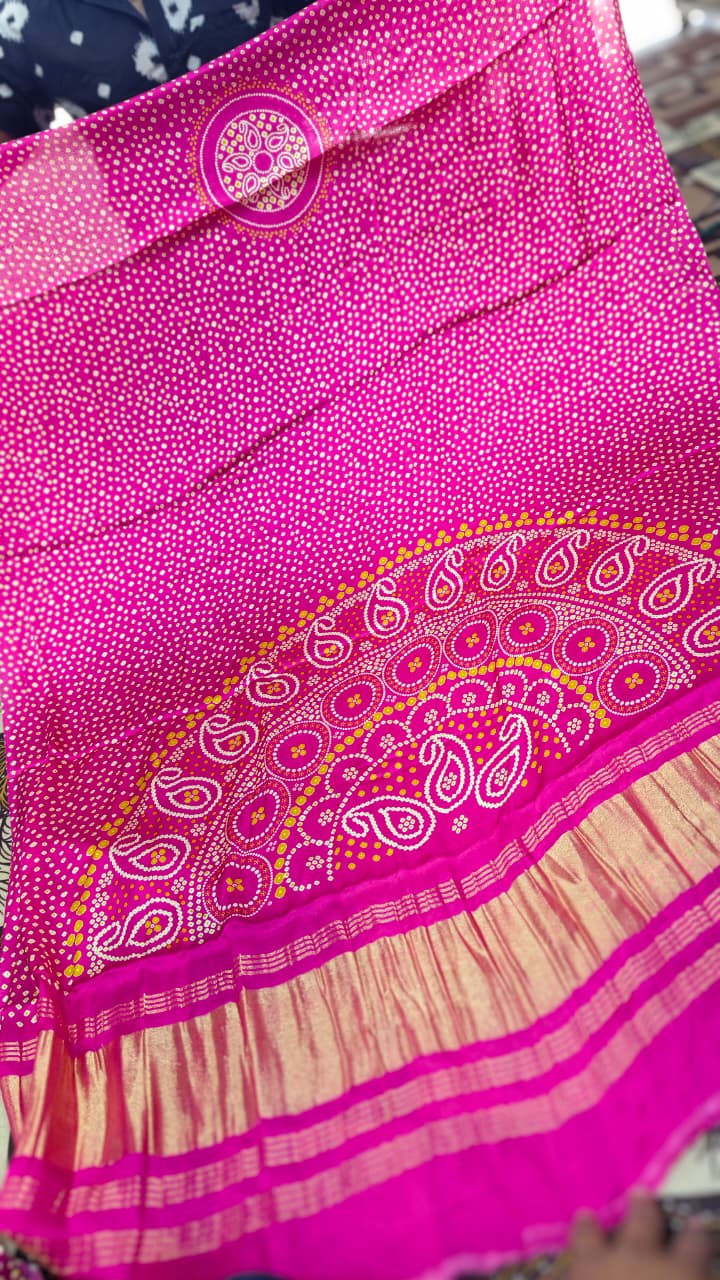 Pure Modal Gaji Silk Digital Print Dupatta