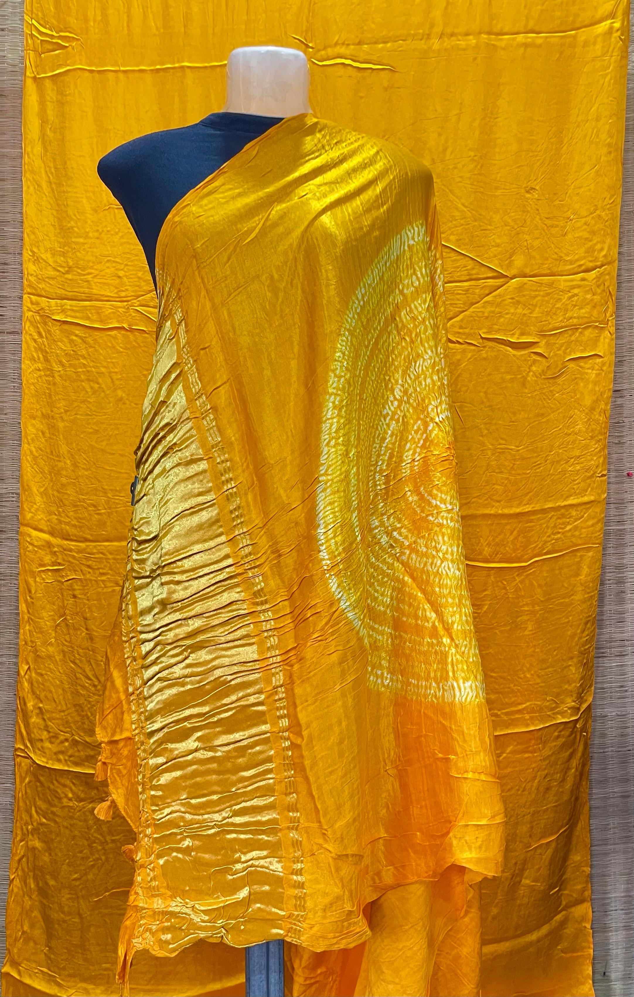 Pure Modal Gaji Silk Shibori Saree
