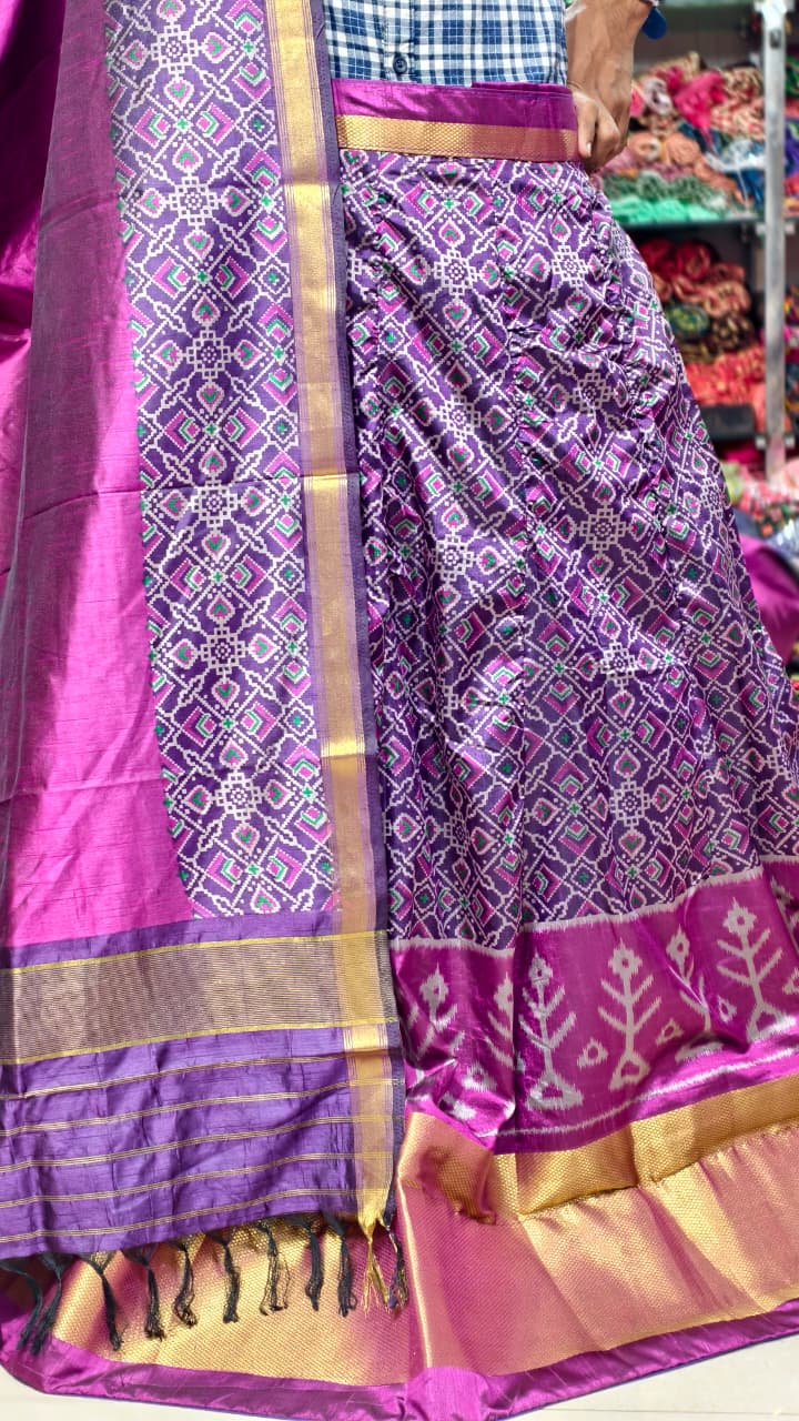 Pure Original Rajkoti Patola Silk Full Pair