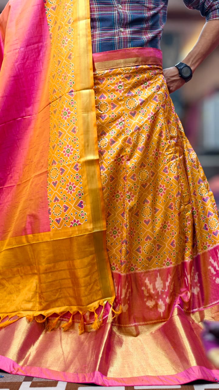 Pure Original Rajkoti Patola Silk Full Pair