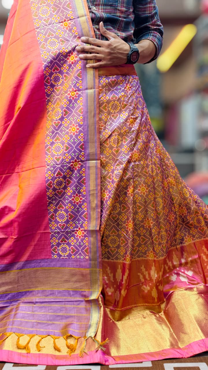 Pure Original Rajkoti Patola Silk Full Pair