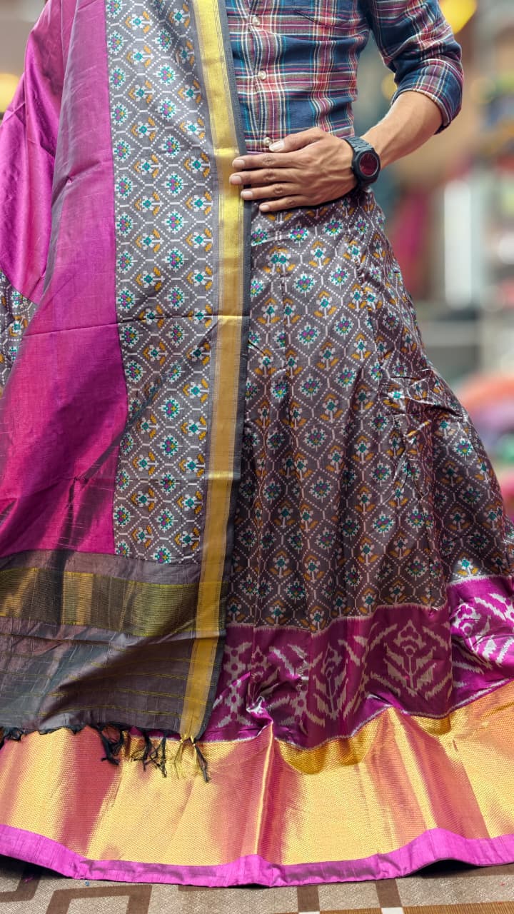 Pure Original Rajkoti Patola Silk Full Pair