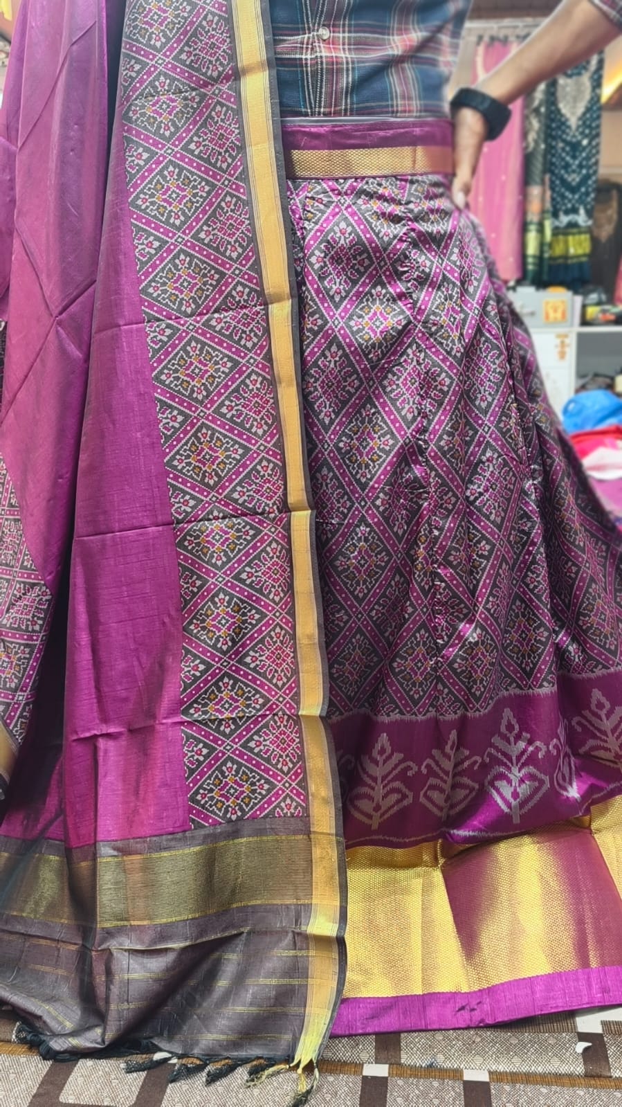 Pure Original Rajkoti Patola Silk Full Pair