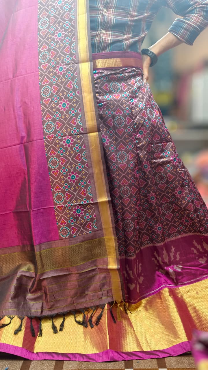 Pure Original Rajkoti Patola Silk Full Pair