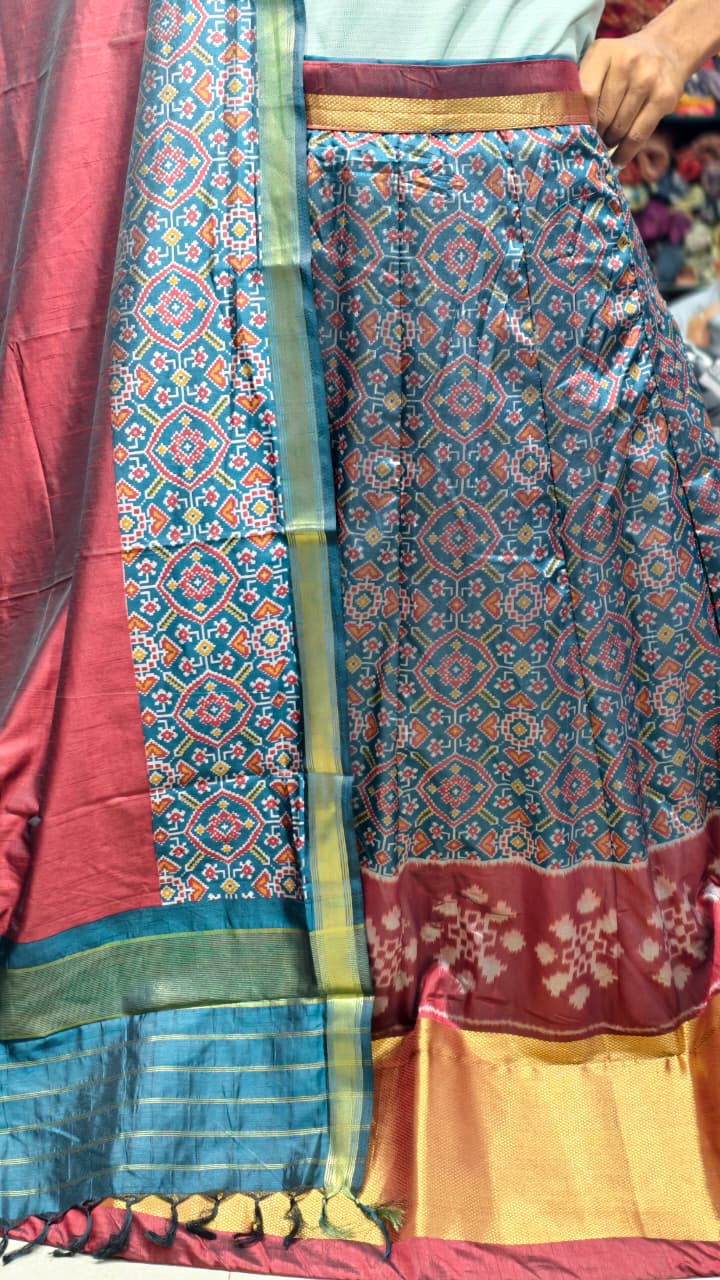 Pure Original Rajkoti Patola Silk Full Pair