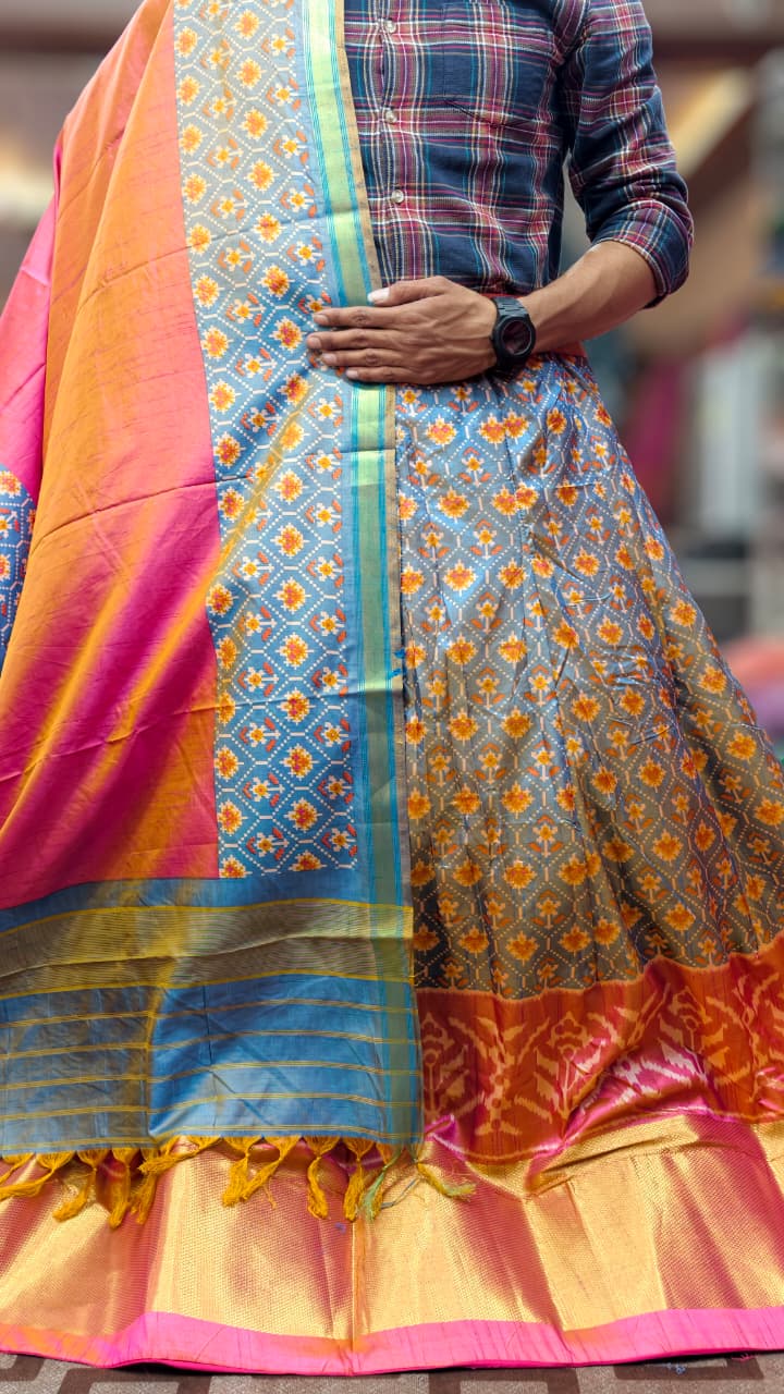 Pure Original Rajkoti Patola Silk Full Pair