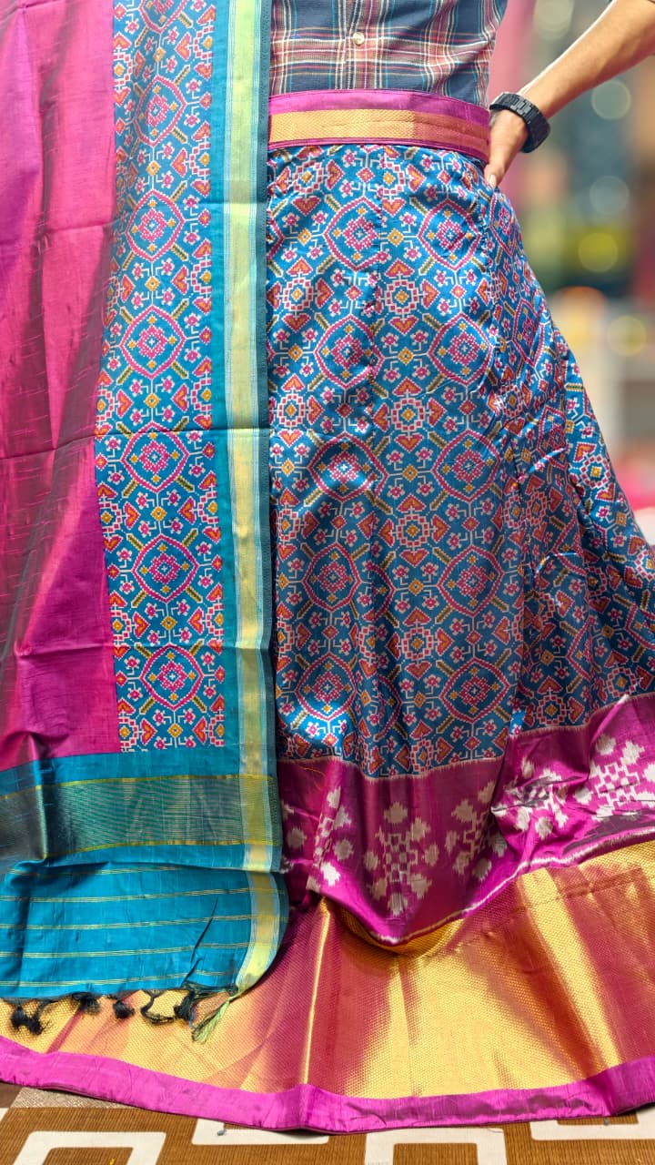 Pure Original Rajkoti Patola Silk Full Pair