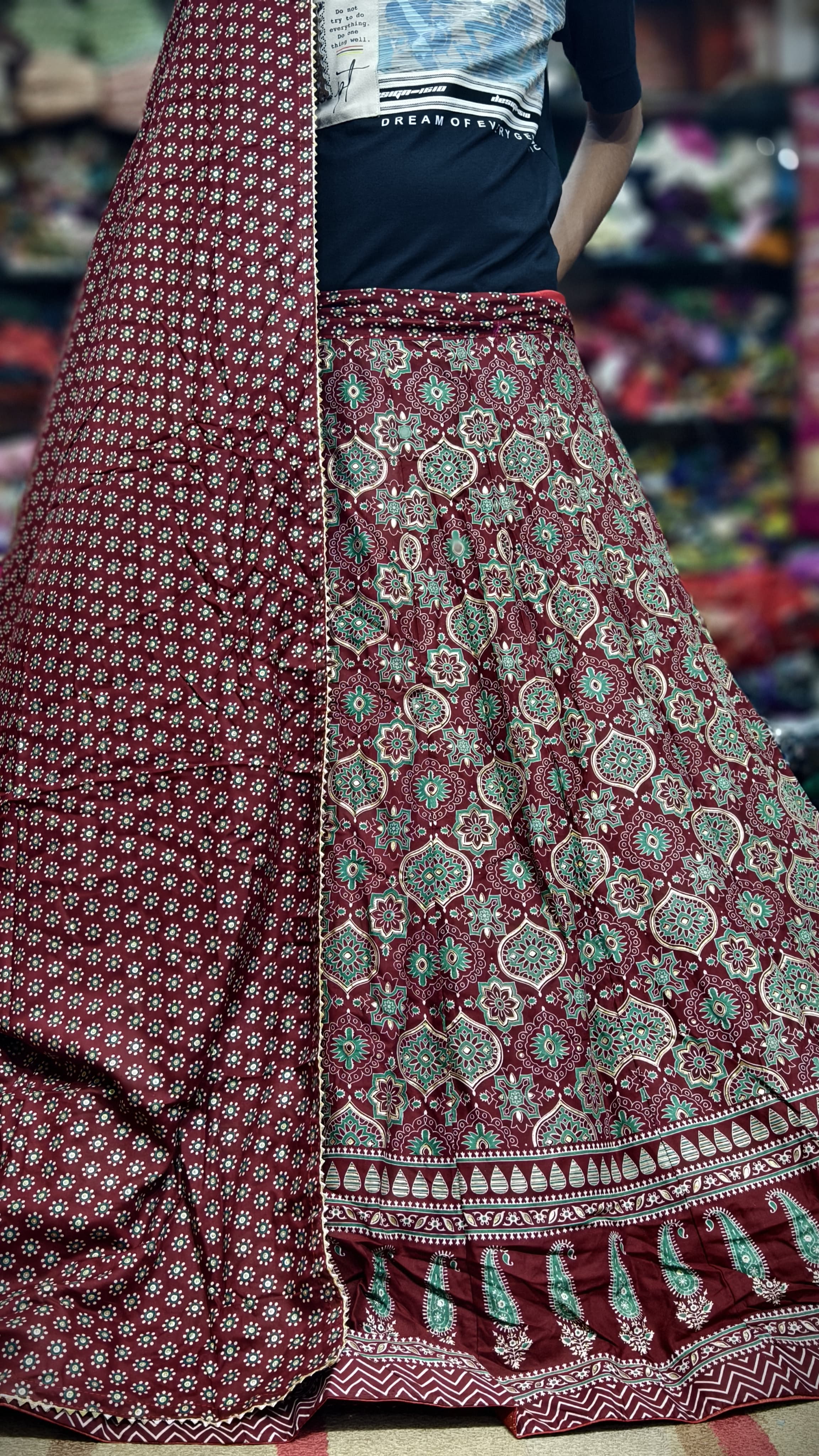 Pure Cotton Ajrakhi Print Full 3-Piece Set