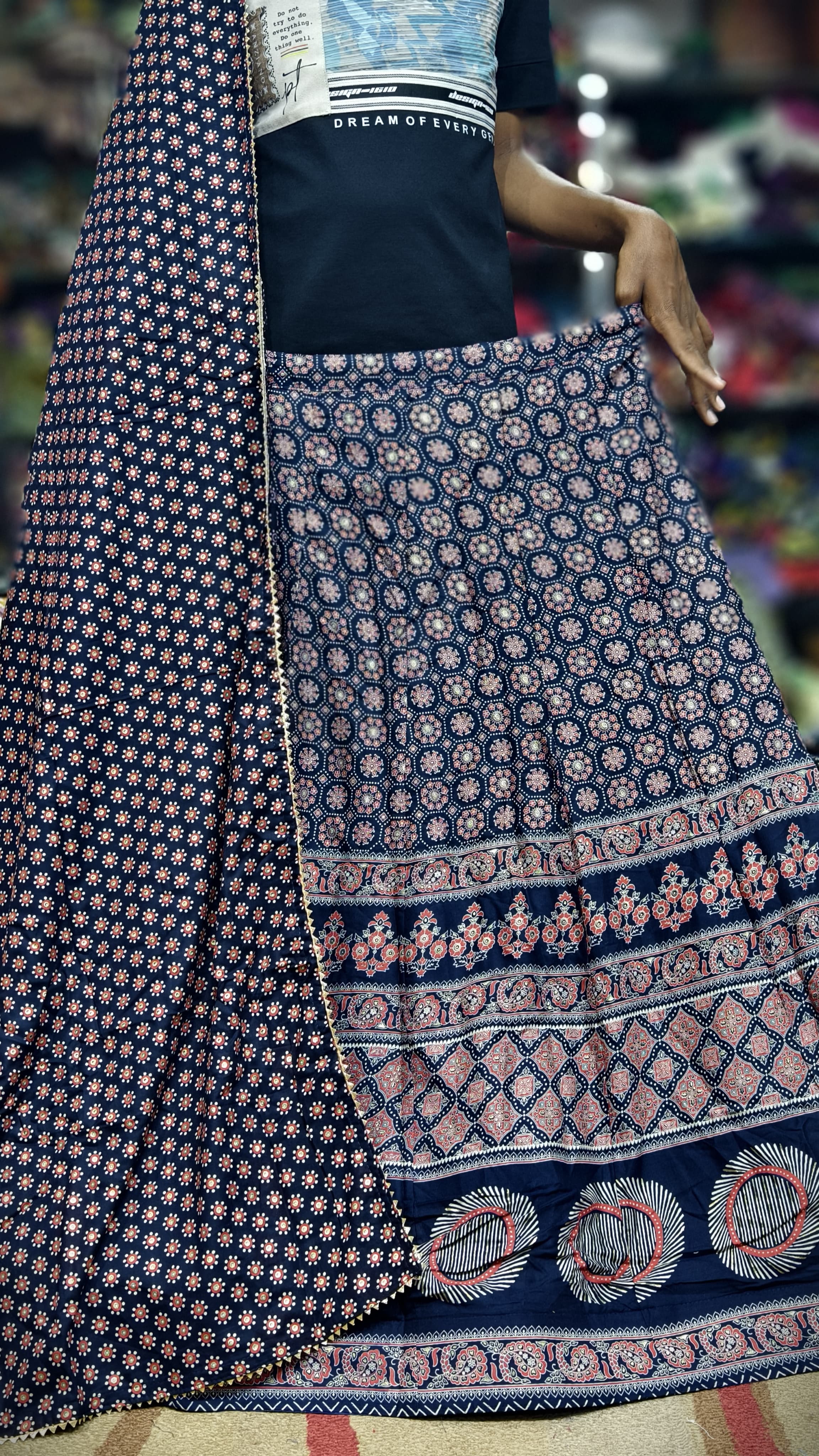 Pure Cotton Ajrakhi Print Full 3-Piece Set