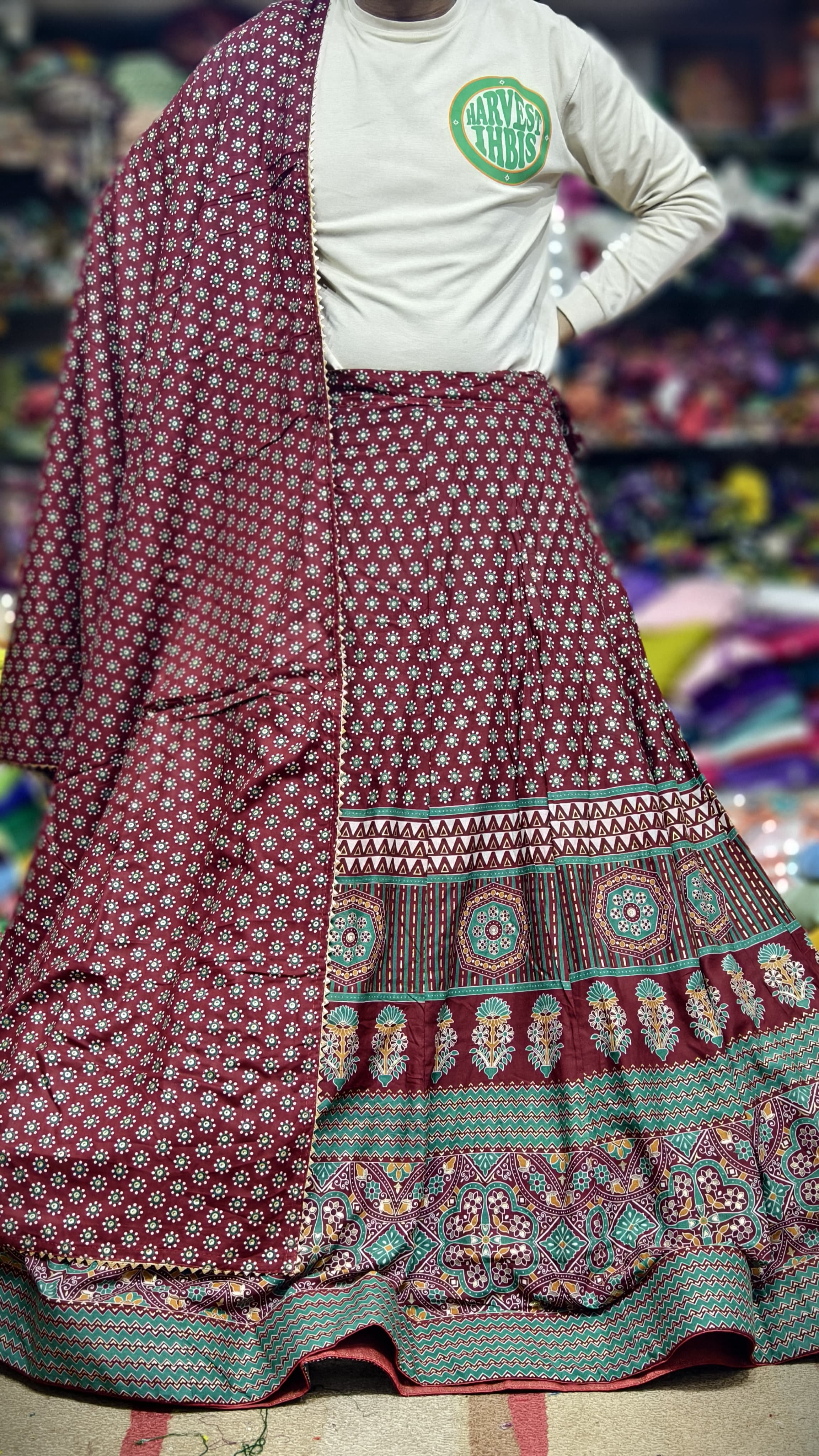 Pure Cotton Ajrakhi Print Full 3-Piece Set