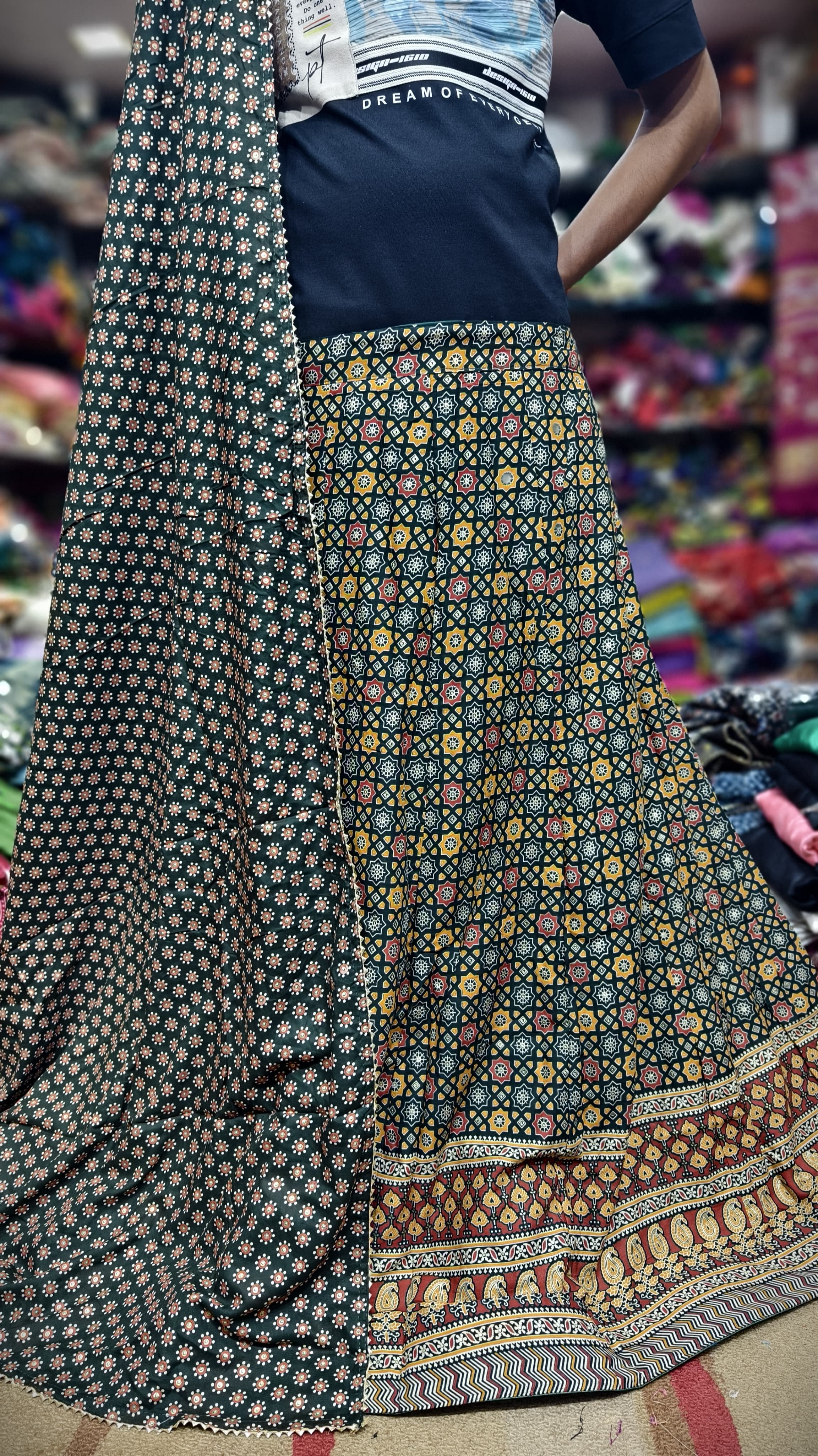 Pure Cotton Ajrakhi Print Full 3-Piece Set