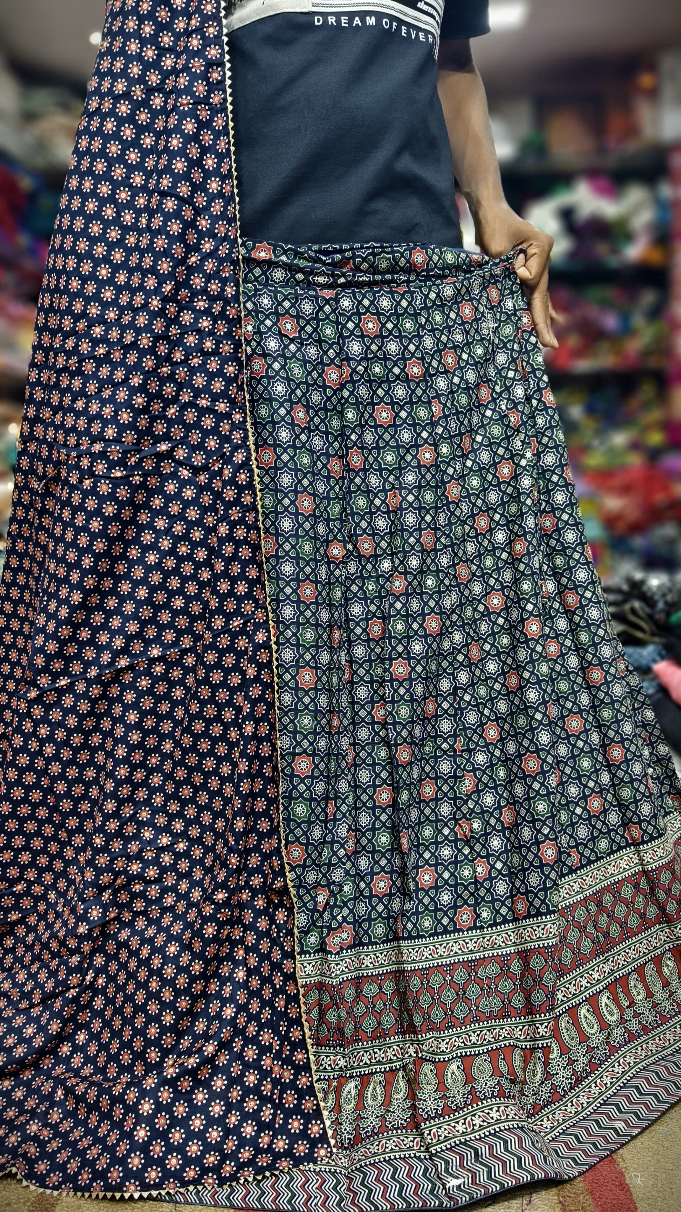 Pure Cotton Ajrakhi Print Full 3-Piece Set