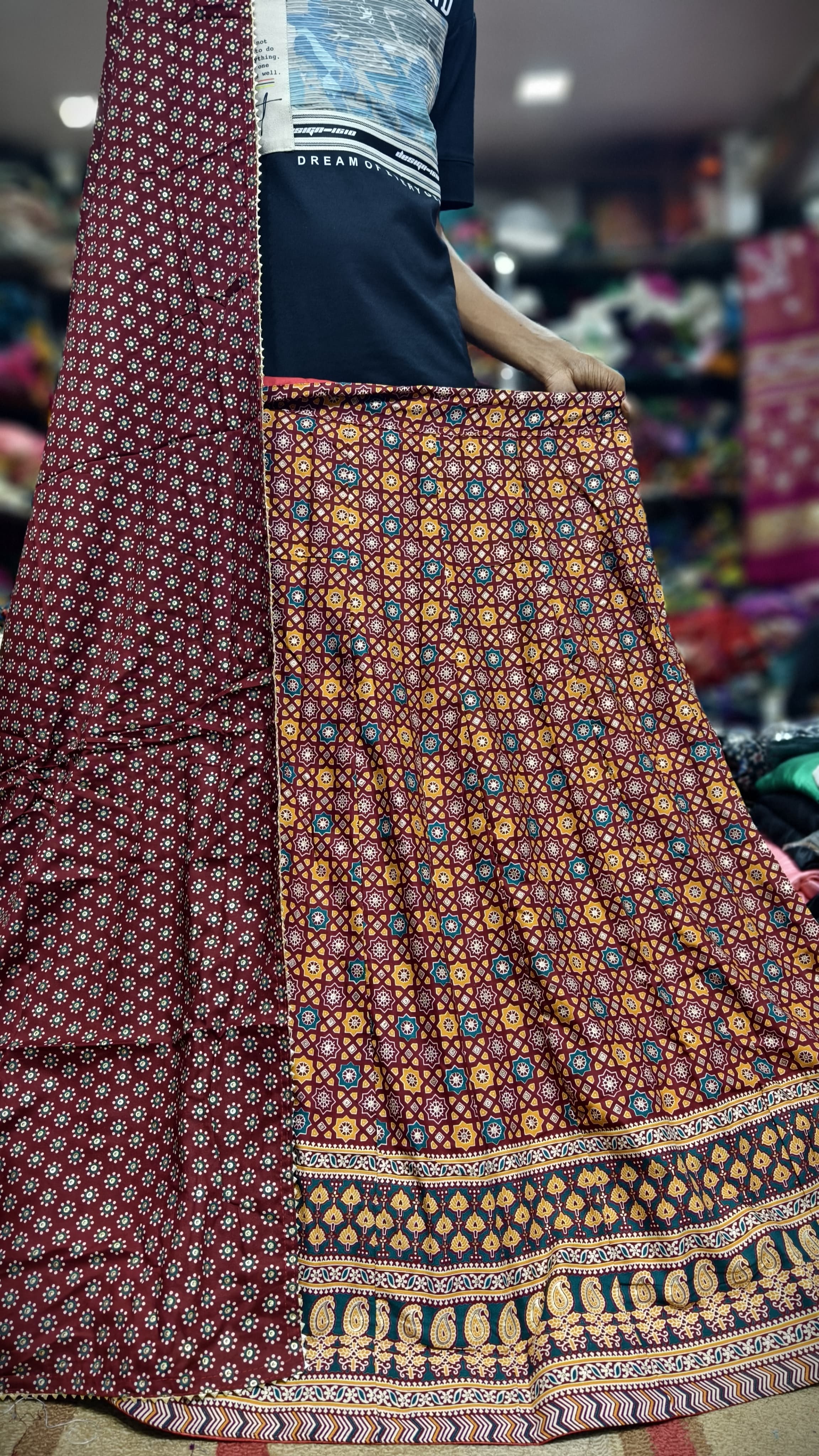 Pure Cotton Ajrakhi Print Full 3-Piece Set