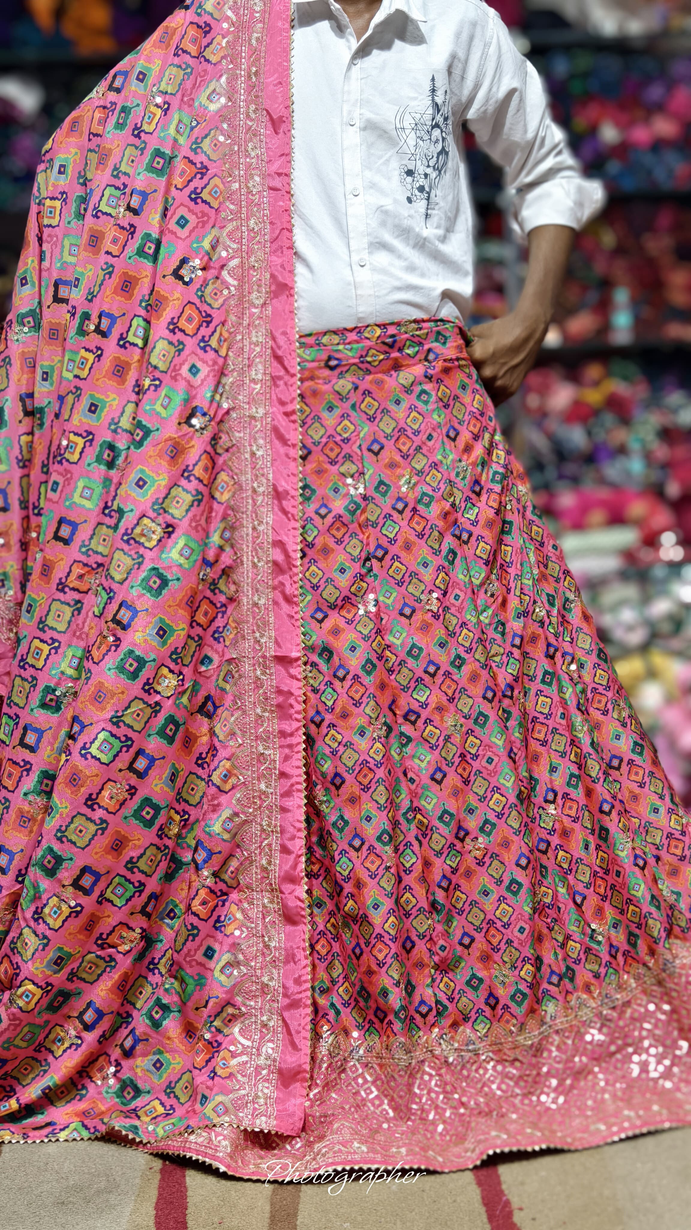 Pure Dolla Silk Chaniya Choli With Viving Foil Concept