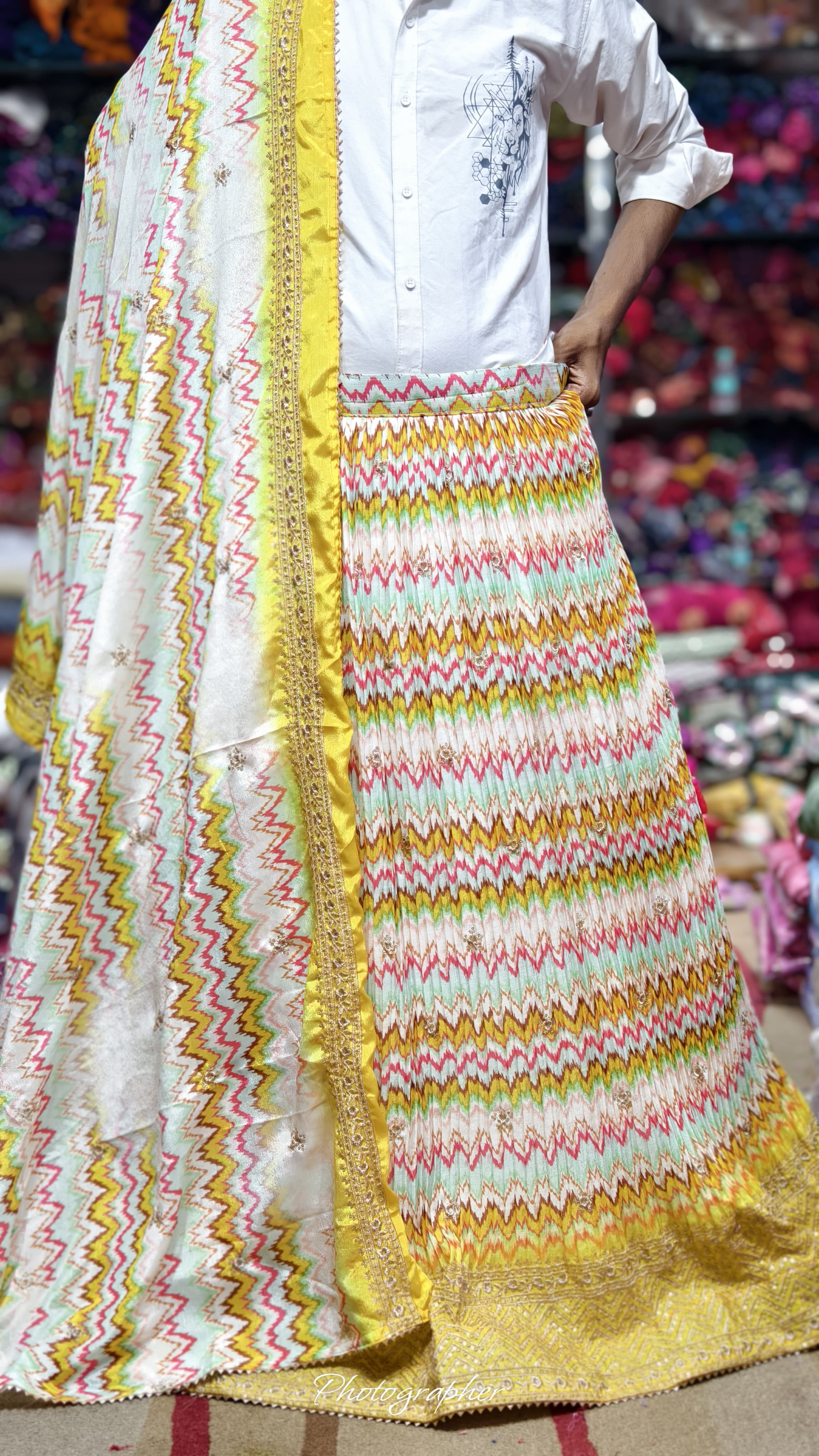 Pure Dolla Silk Chaniya Choli With Viving Foil Concept