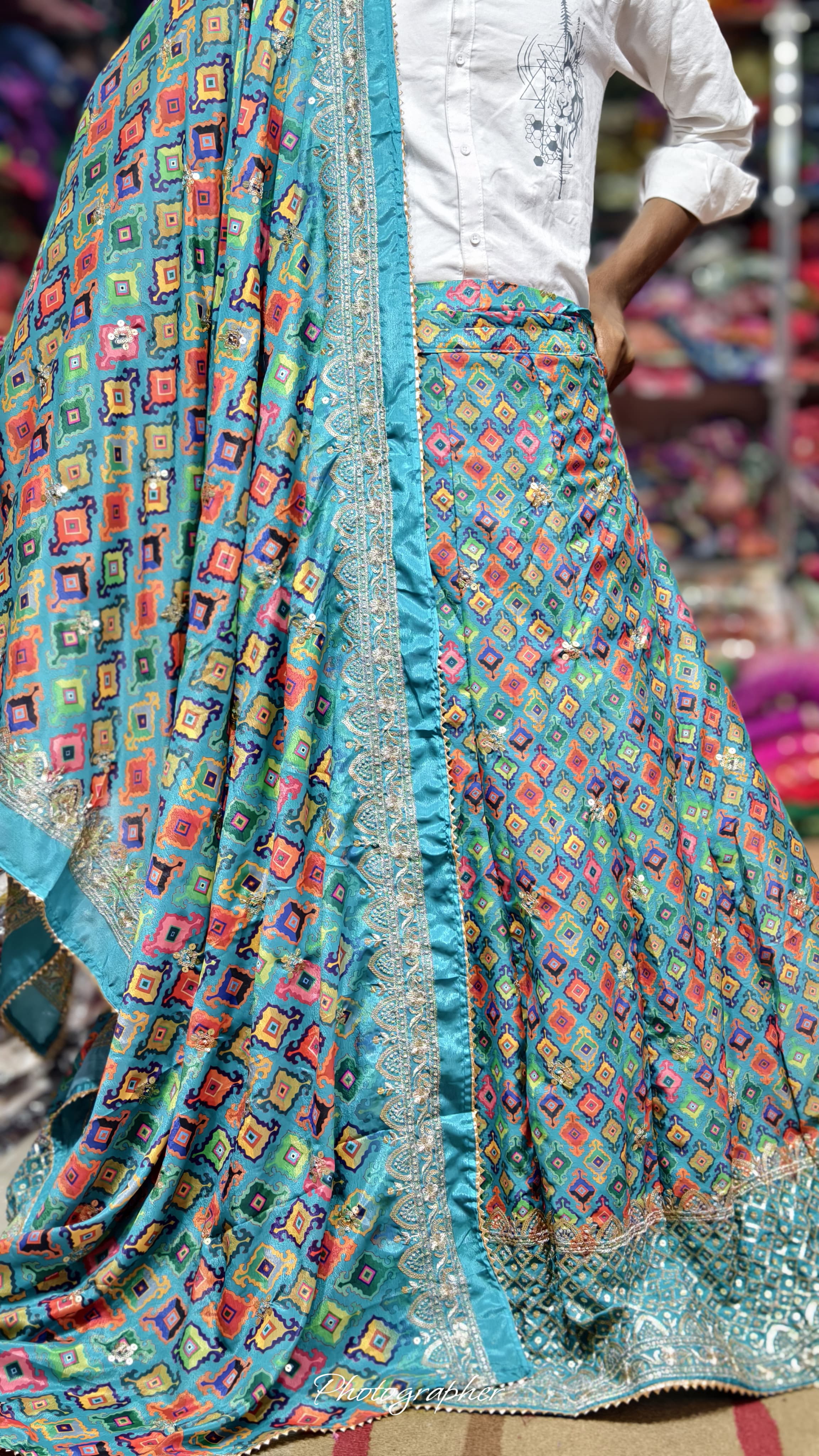 Pure Dolla Silk Chaniya Choli With Viving Foil Concept