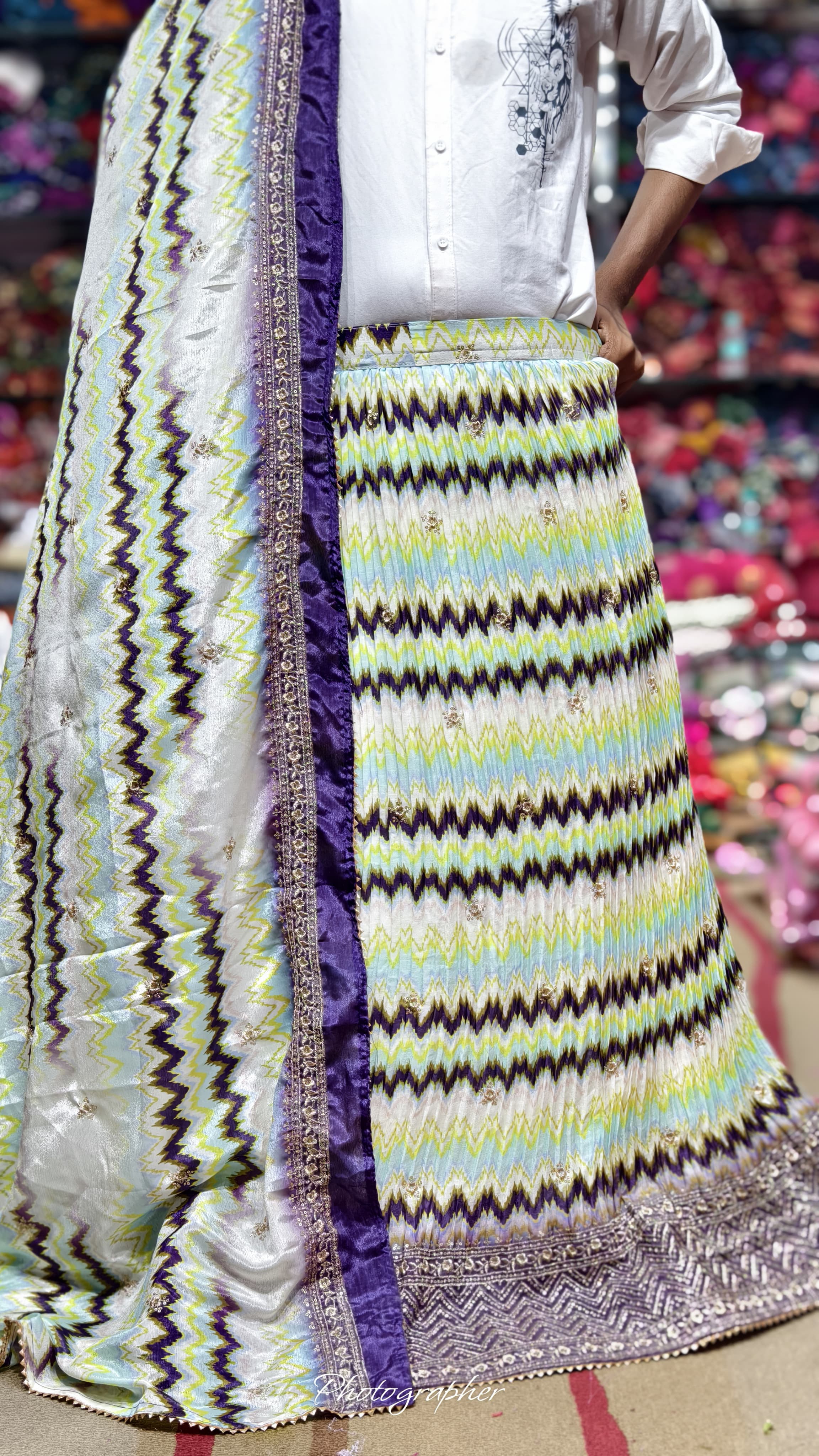 Pure Dolla Silk Chaniya Choli With Viving Foil Concept