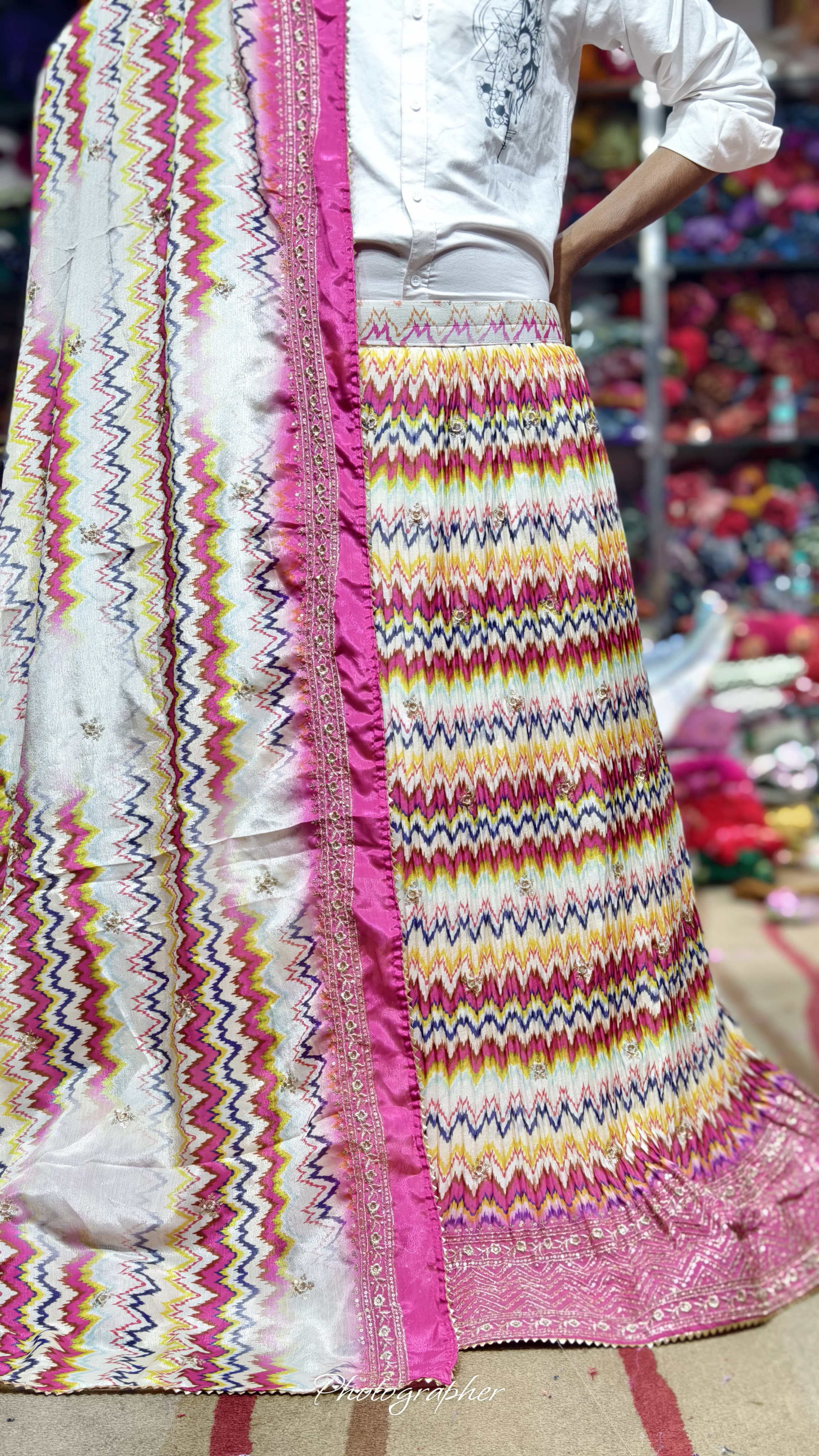 Pure Dolla Silk Chaniya Choli With Viving Foil Concept