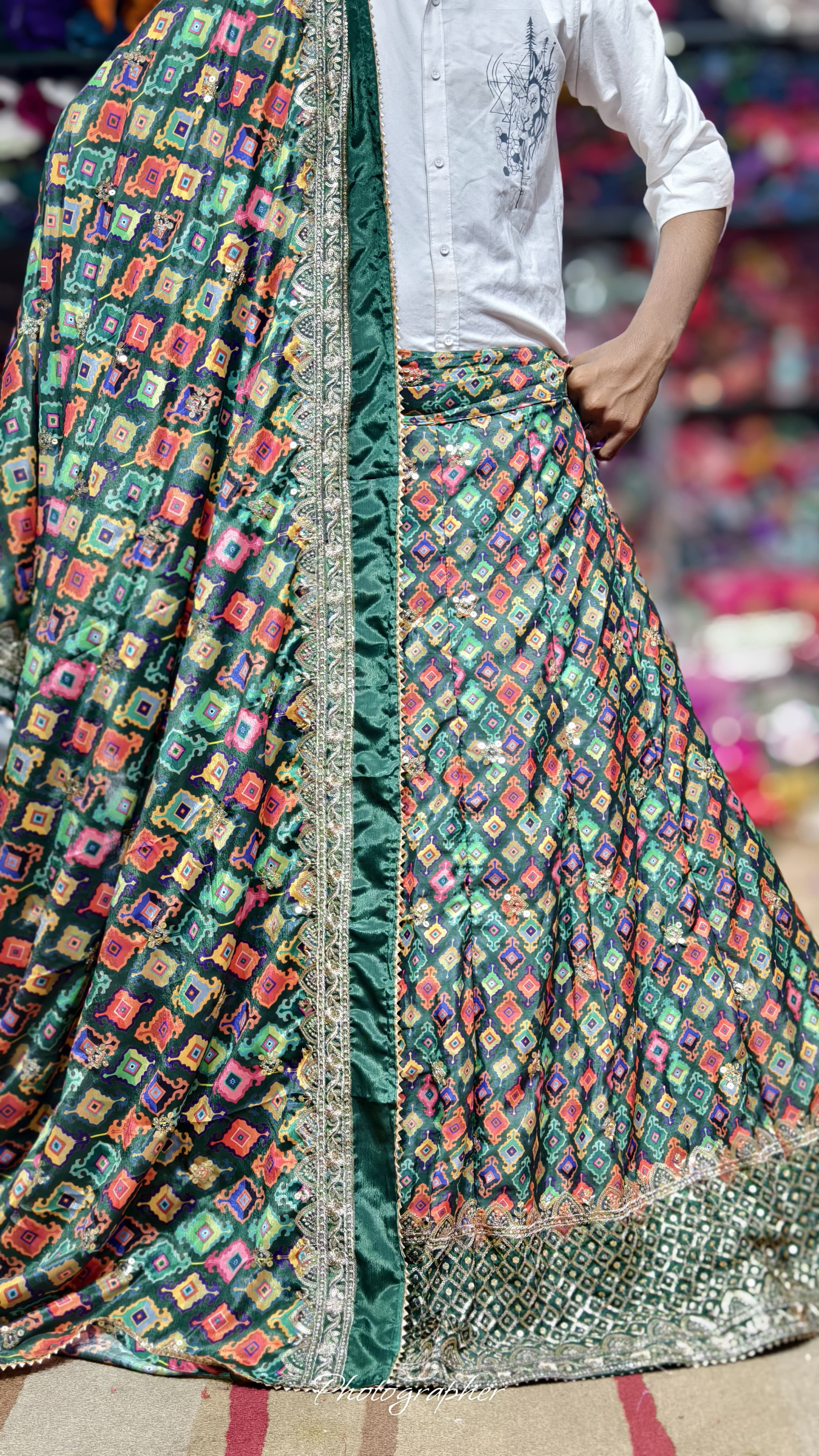 Pure Dolla Silk Chaniya Choli With Viving Foil Concept