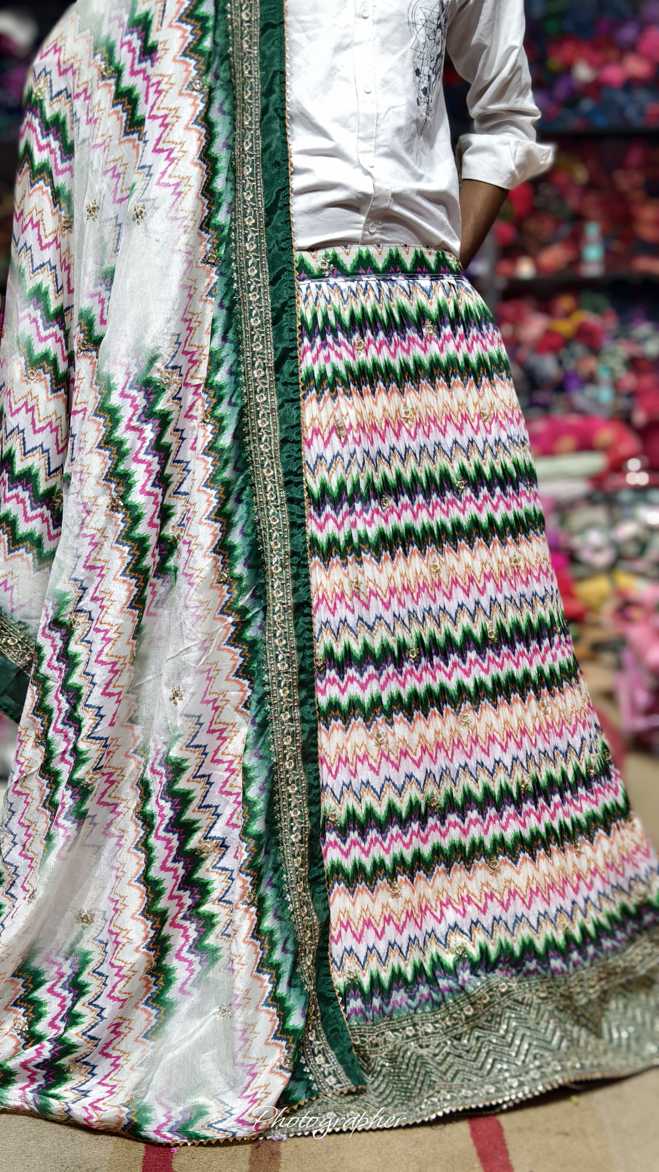 Pure Dolla Silk Chaniya Choli With Viving Foil Concept