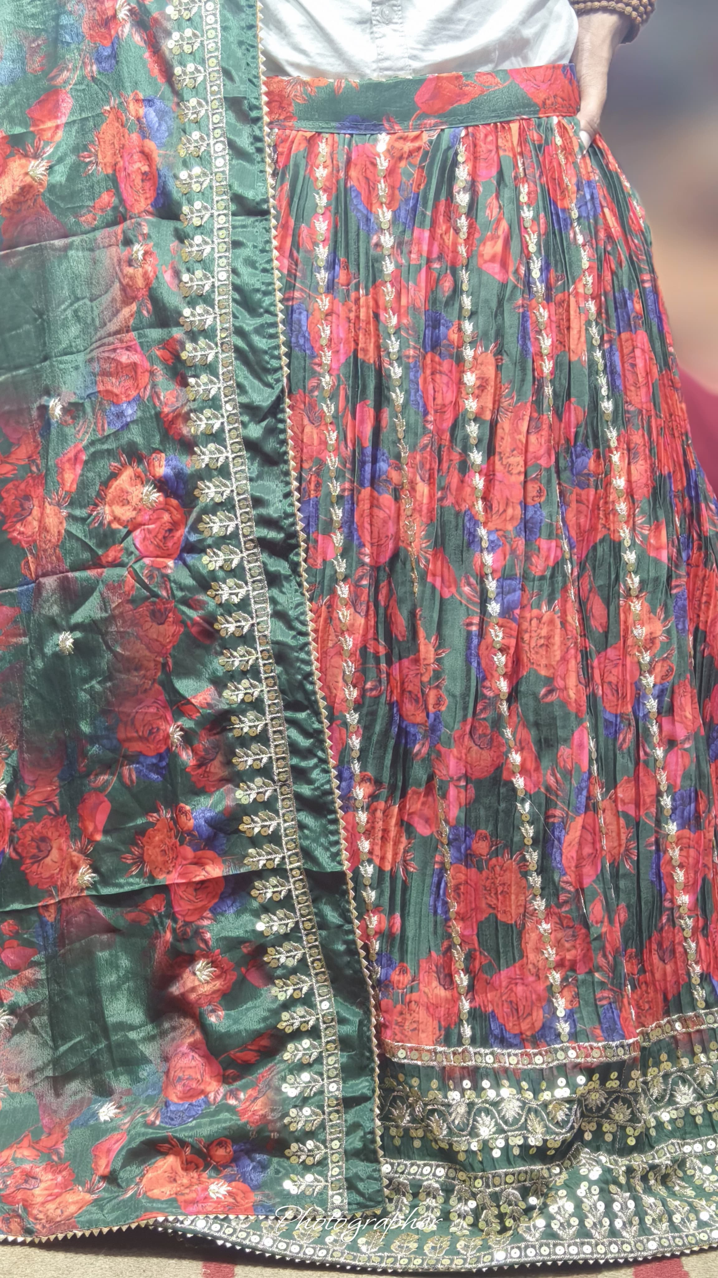 Pure Dolla Silk Chaniya Choli with Viving Foil Concept