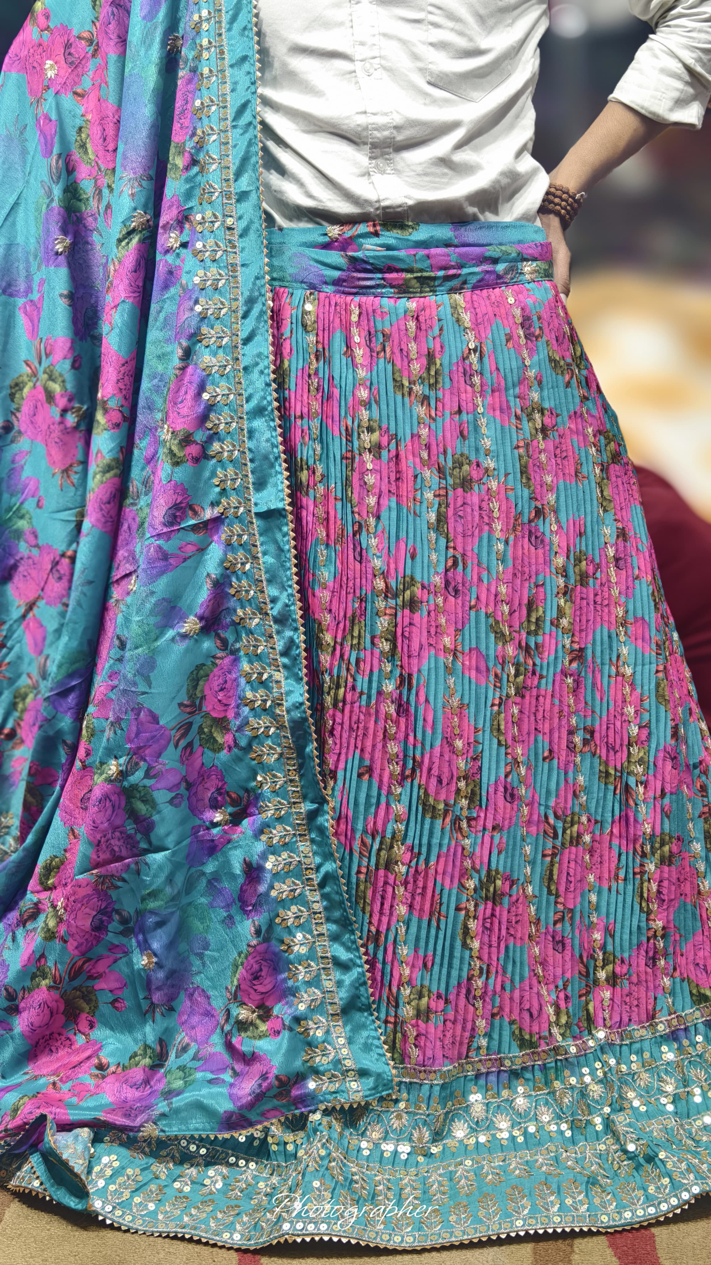 Pure Dolla Silk Chaniya Choli with Viving Foil Concept