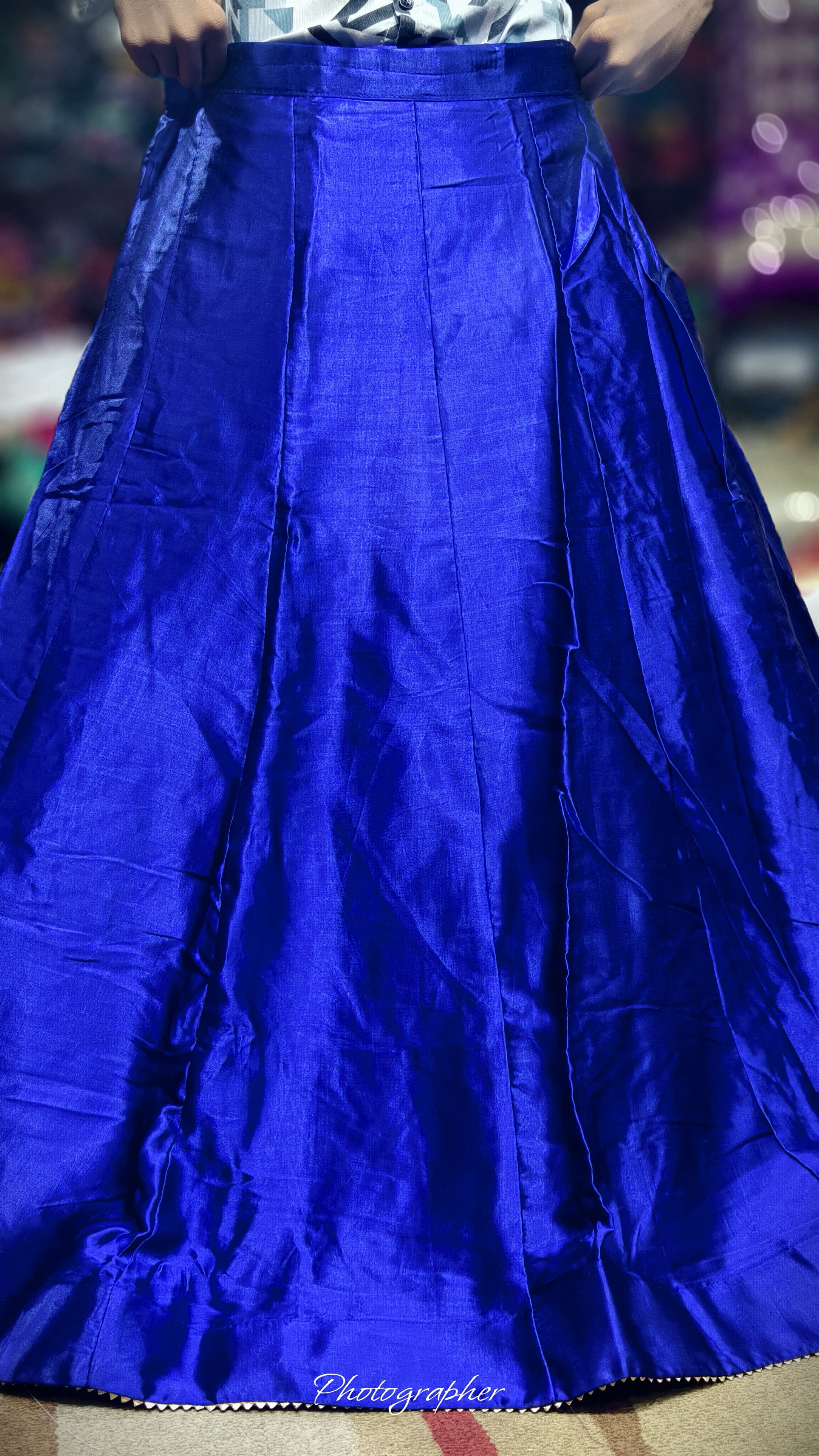 Pure Mashru Gaji Silk Plain Ghagraa With Blouse